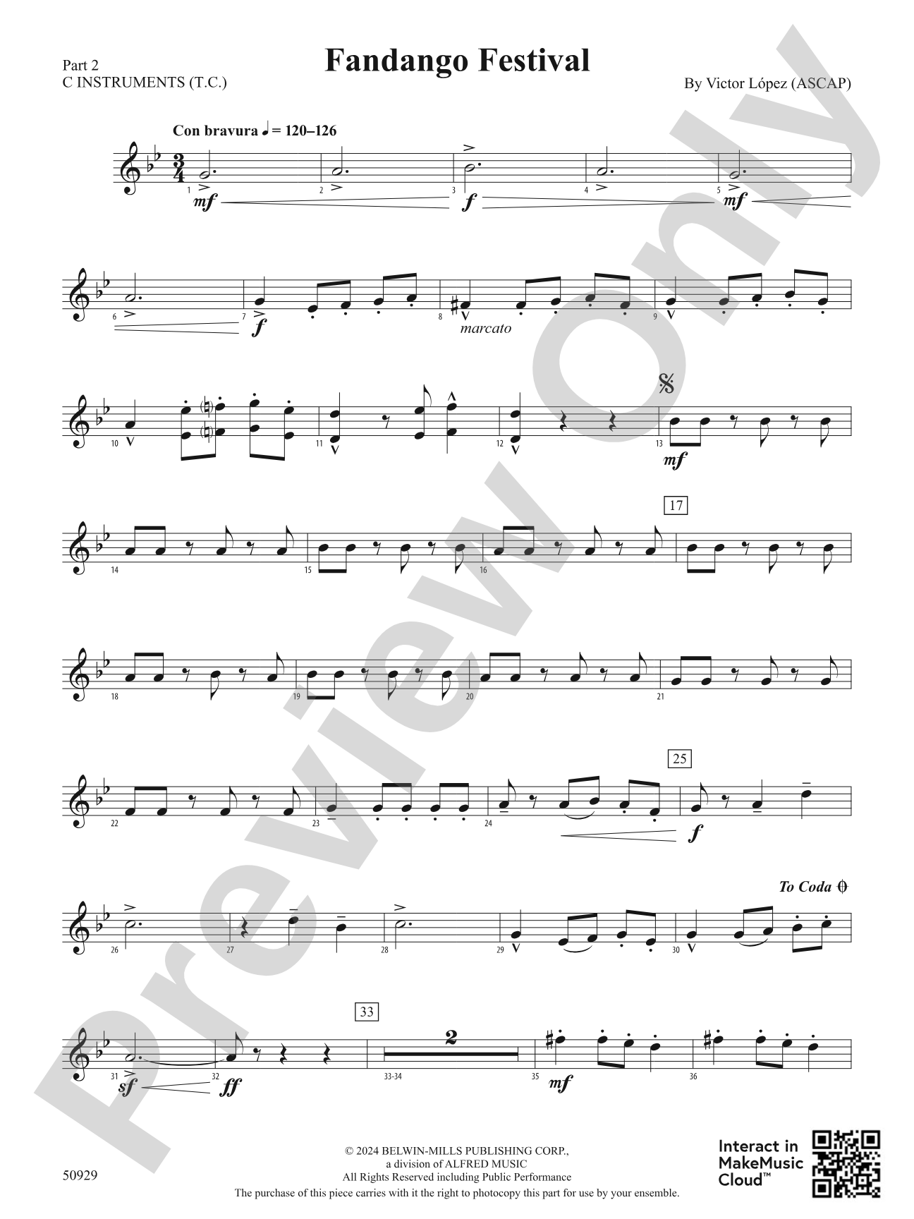 Fandango Festival: Part 2 - C Instruments (T.C.)