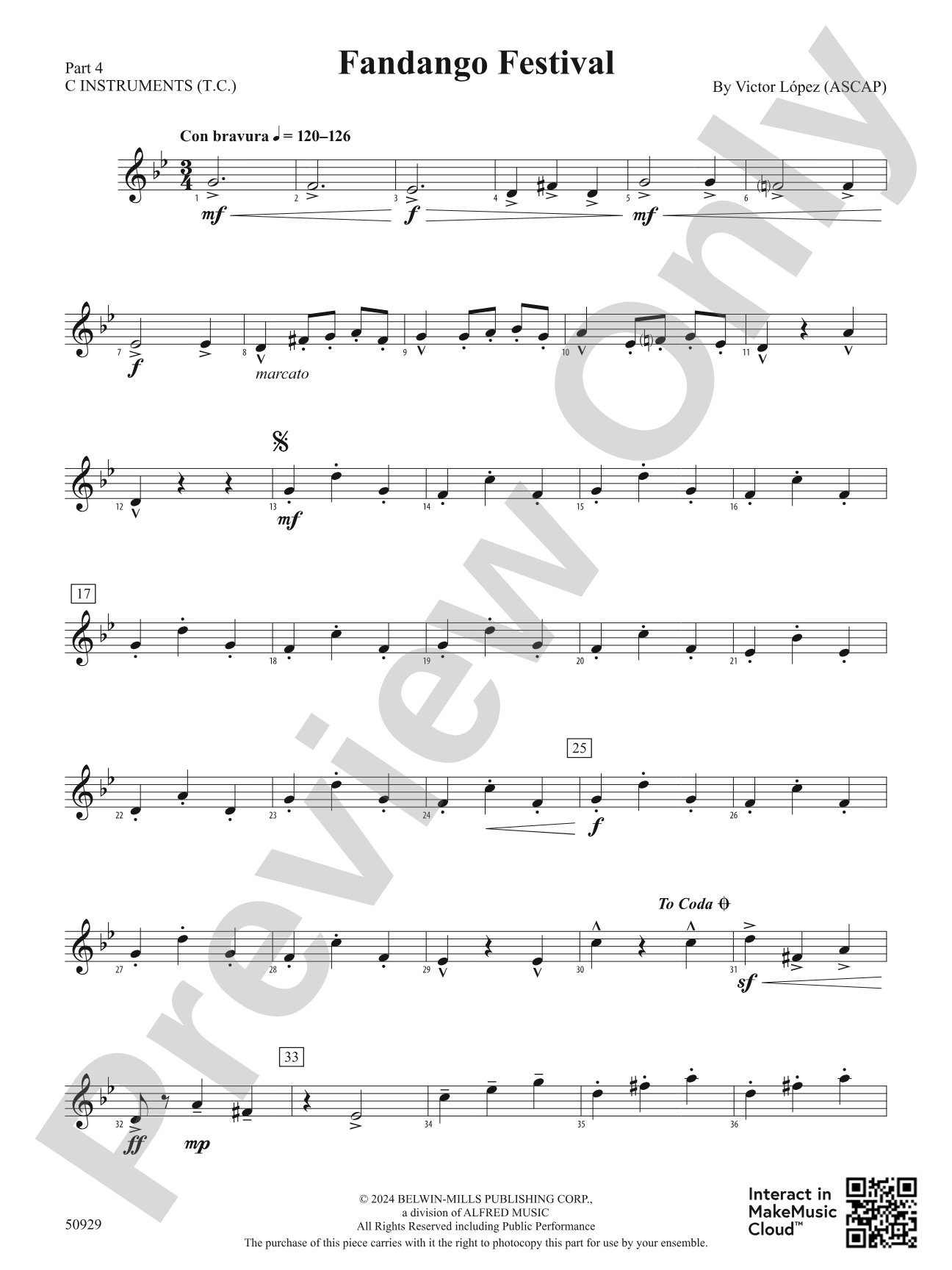 Fandango Festival: Part 4 - C Instruments (T.C.)