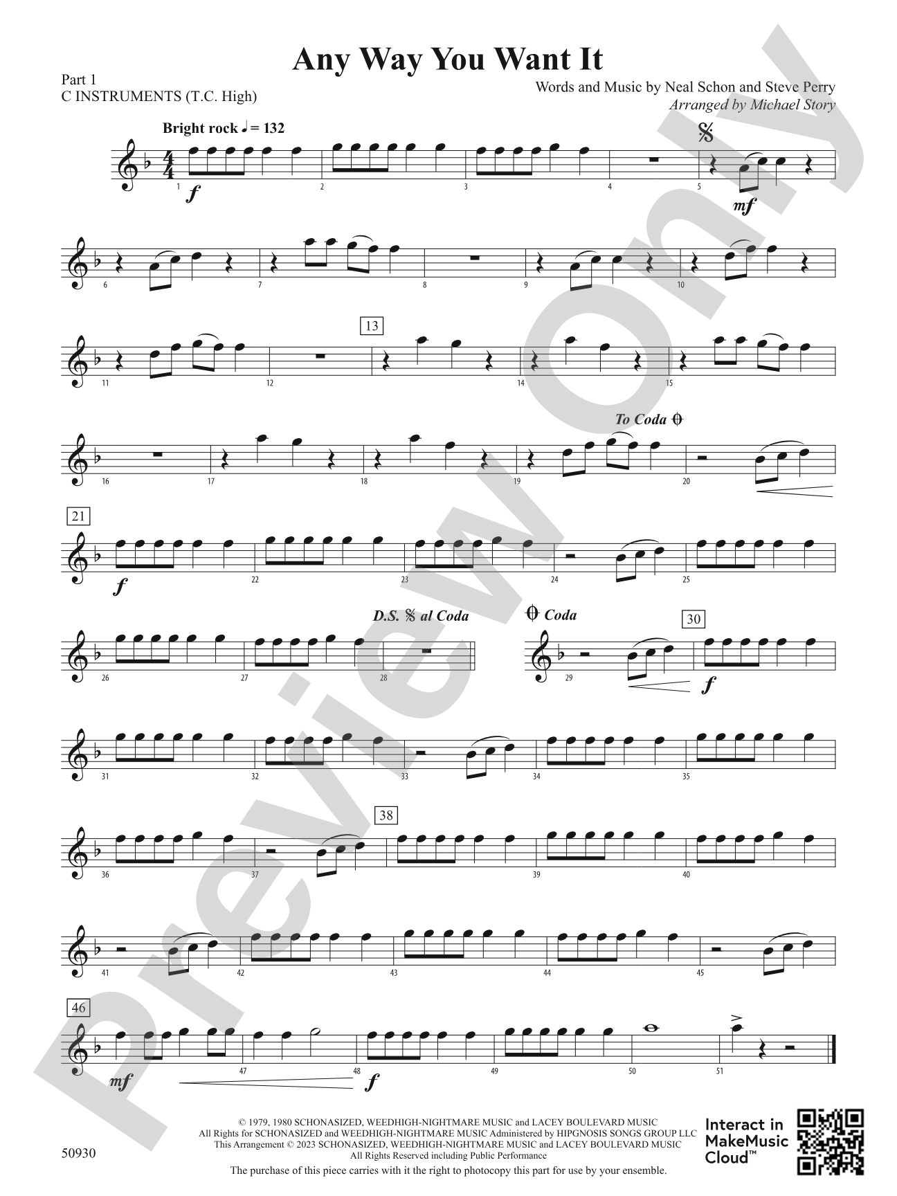 Any Way You Want It: Part 1 - C Instruments (T.C. High)