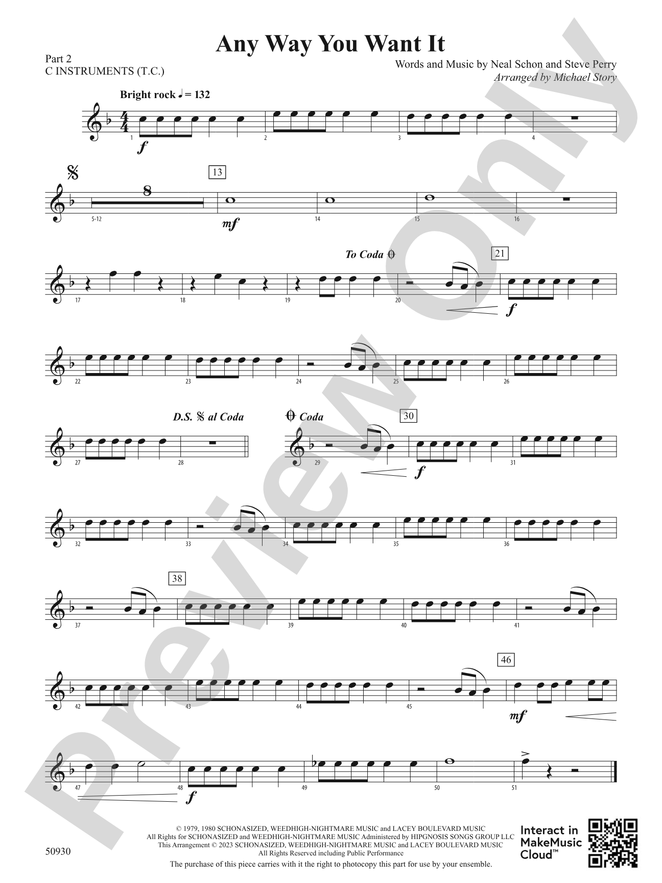 Any Way You Want It: Part 2 - C Instruments (T.C.)