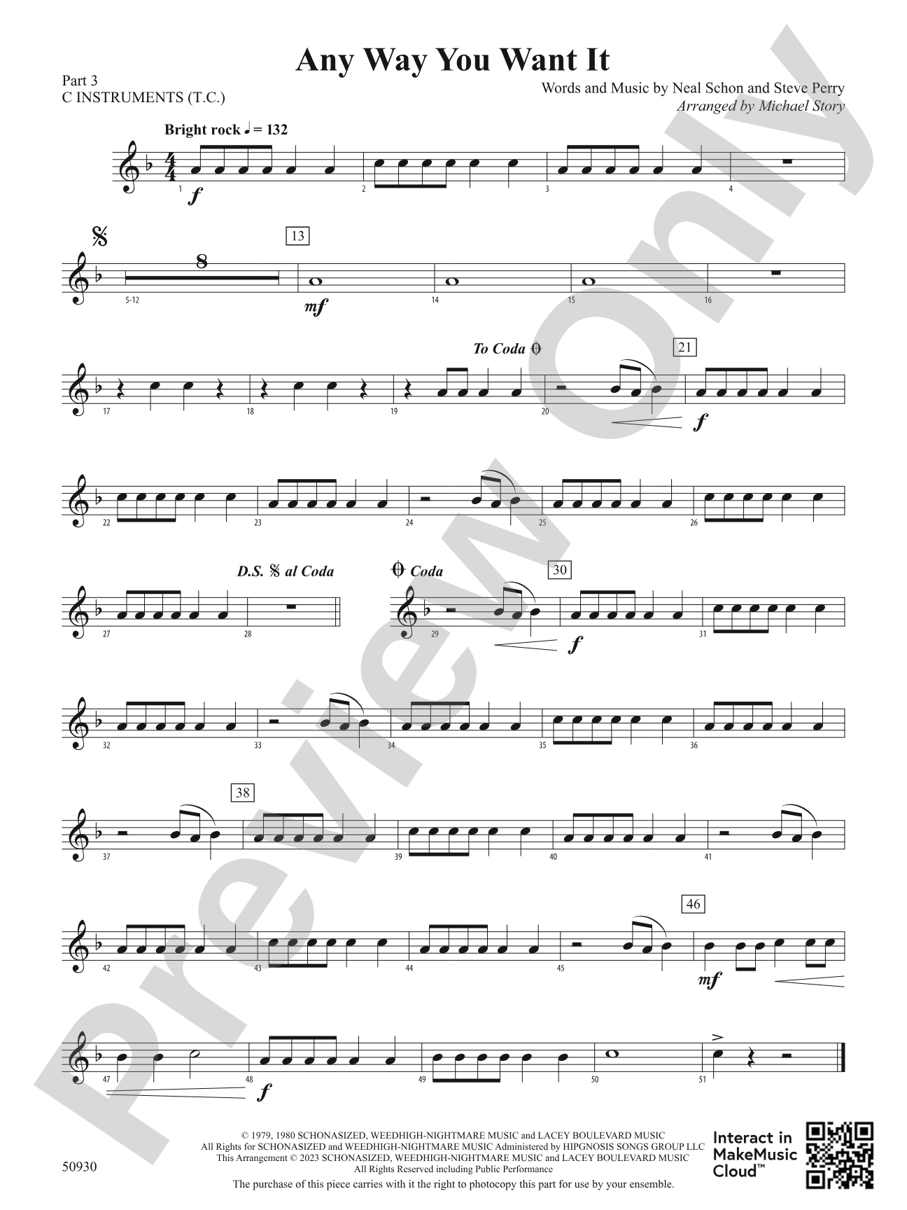Any Way You Want It: Part 3 - C Instruments (T.C.)