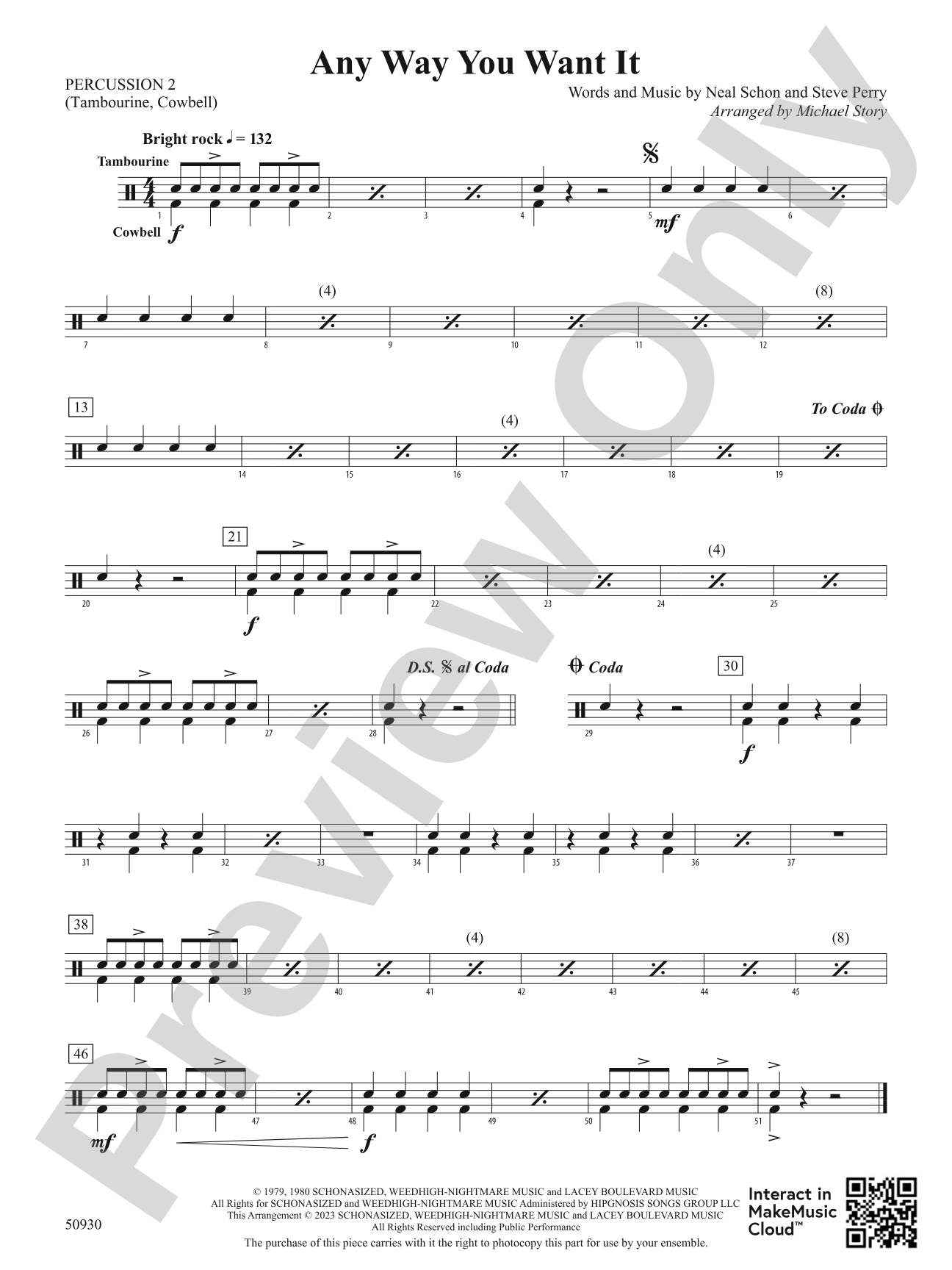 Any Way You Want It: 2nd Percussion