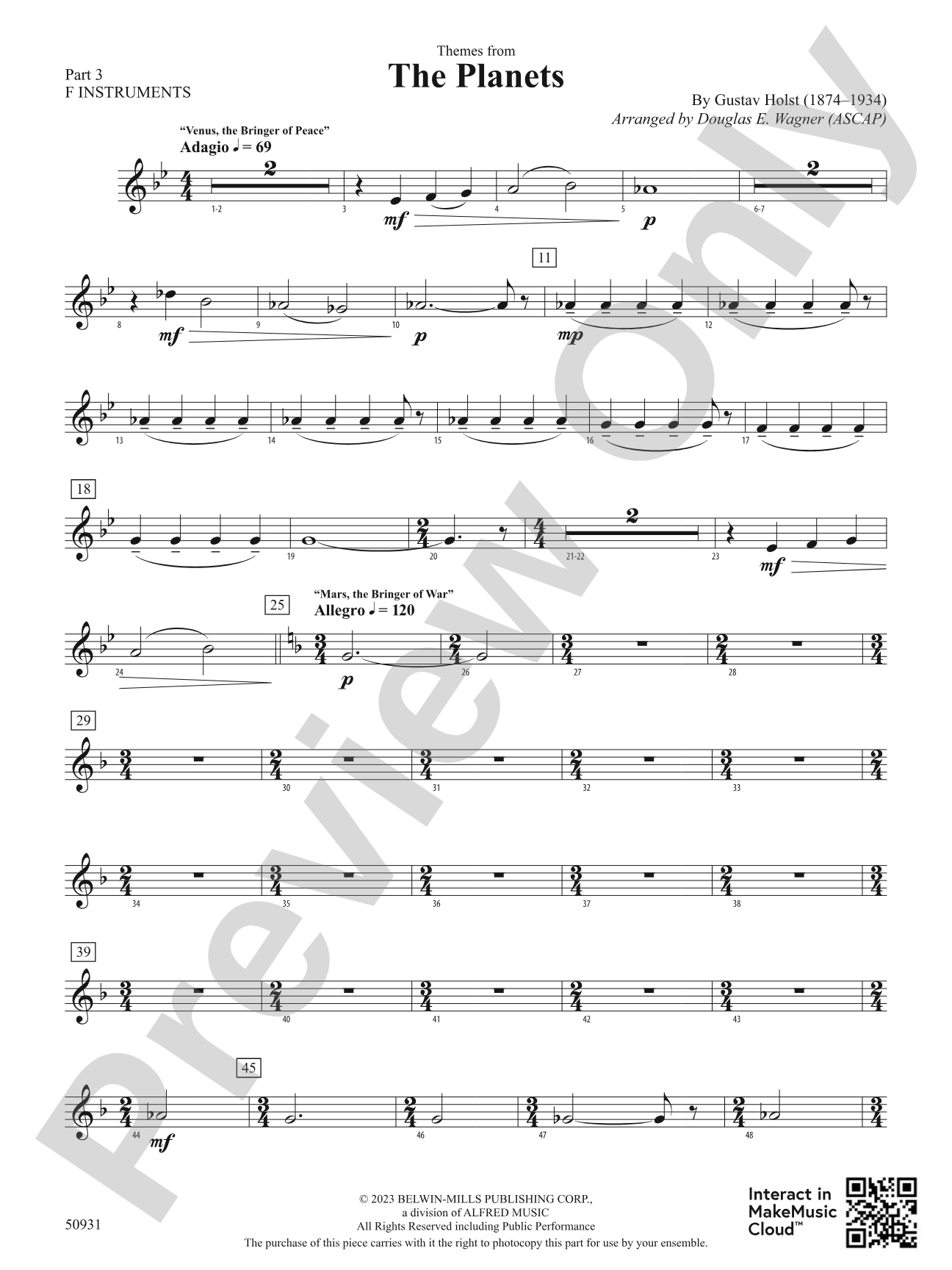 The Planets: Part 3 - F Instruments