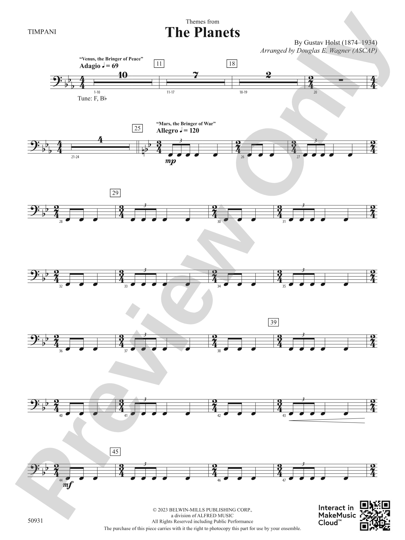 The Planets: Timpani