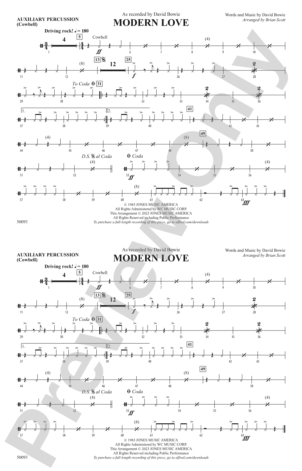 Modern Love: Auxiliary Percussion