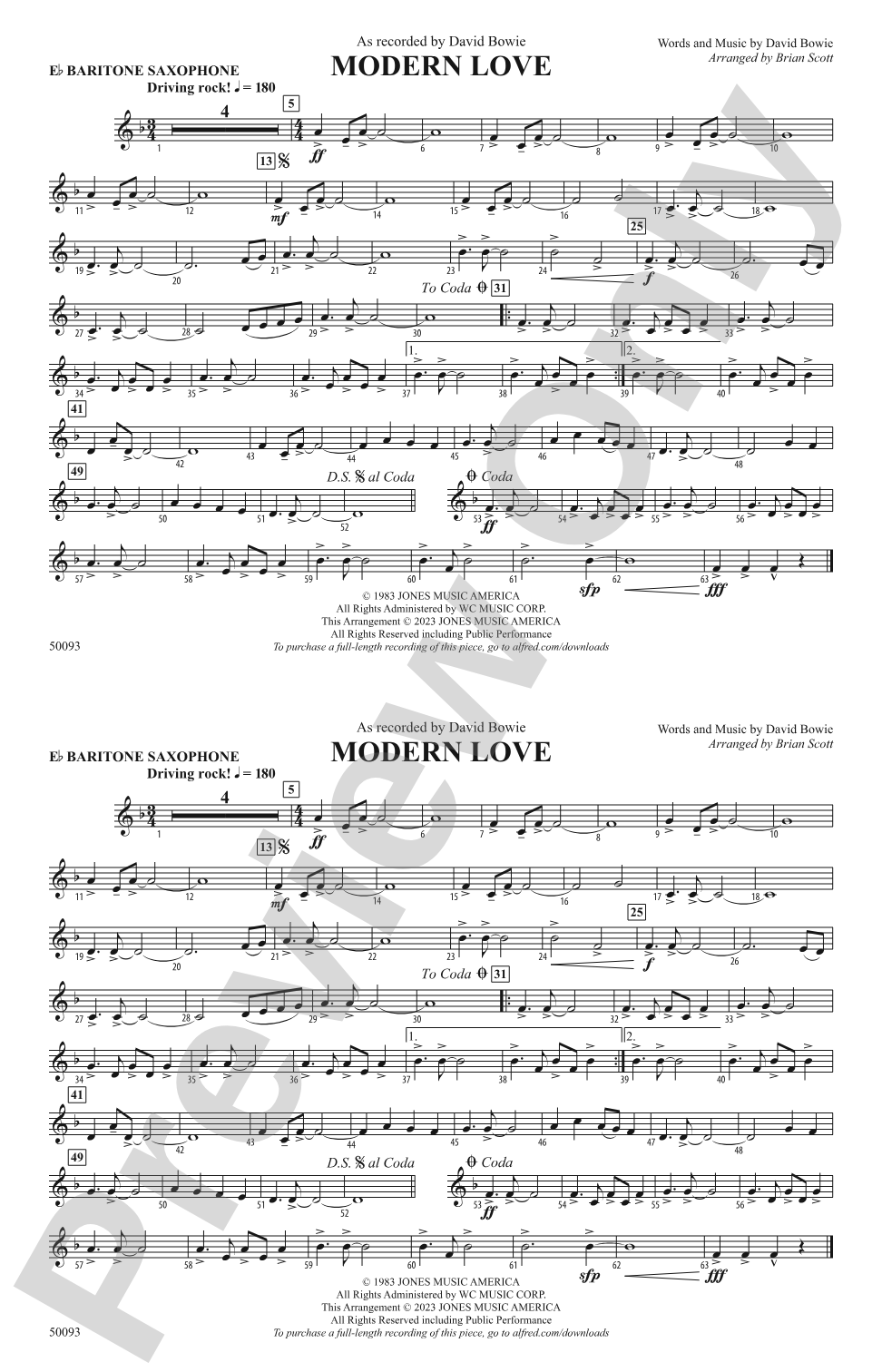 Modern Love: E-flat Baritone Saxophone