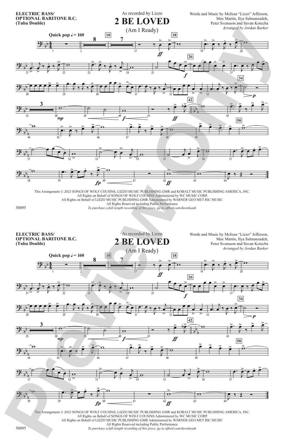 2 Be Loved: Electric Bass