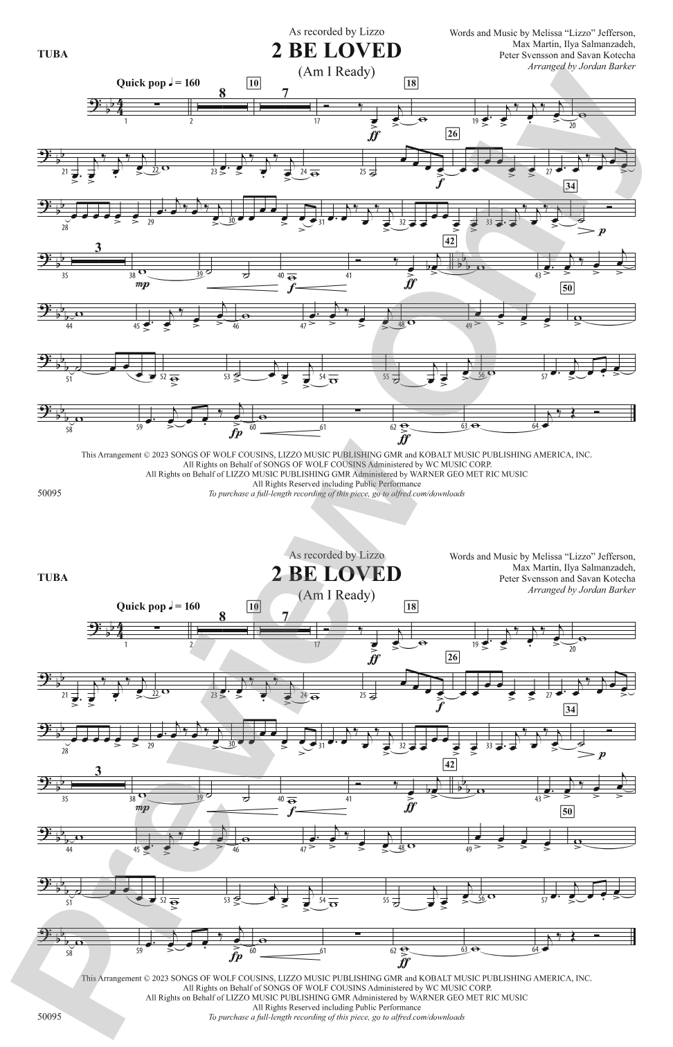 2 Be Loved: Tuba