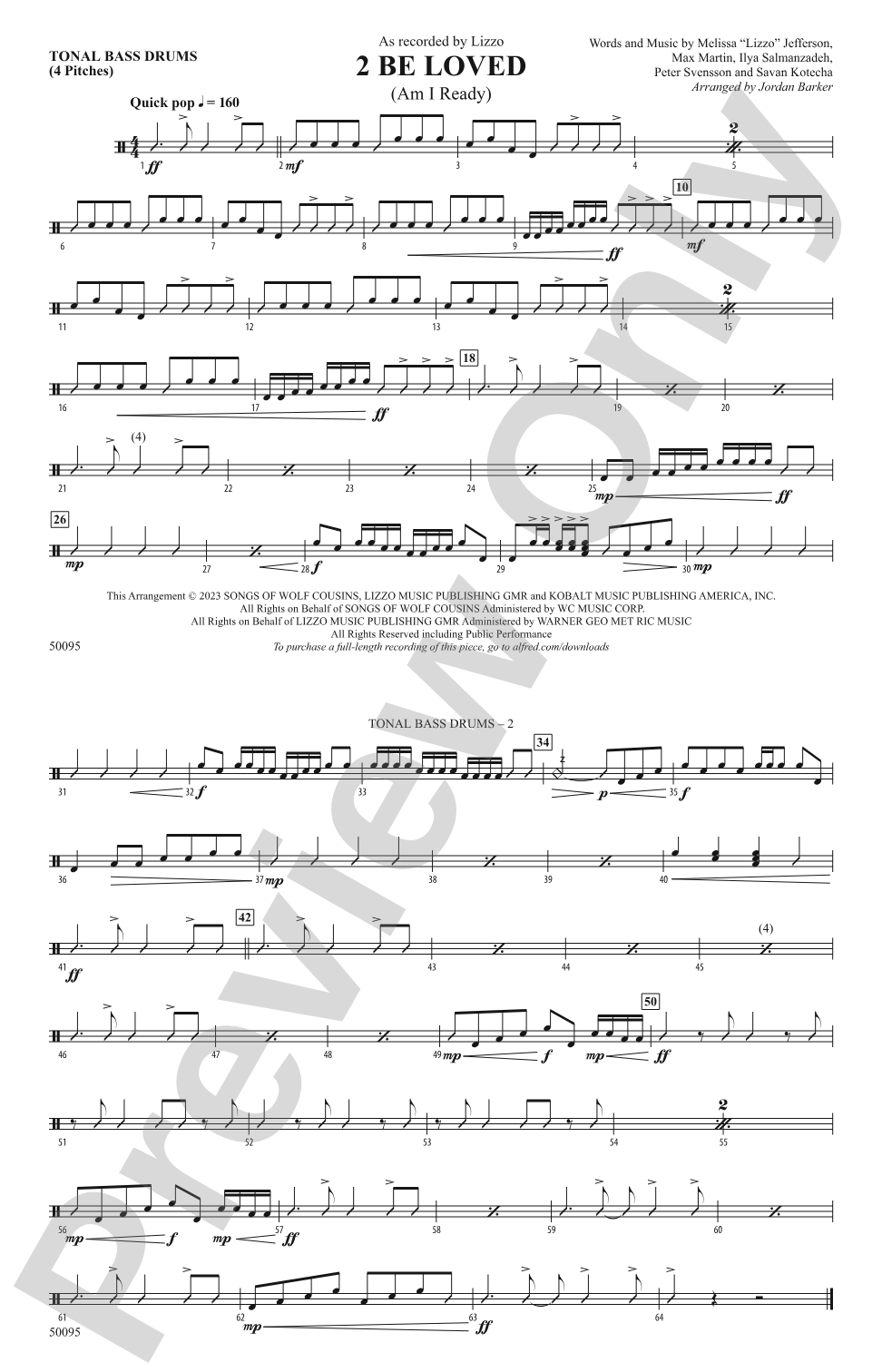 2 Be Loved: Tonal Bass Drum