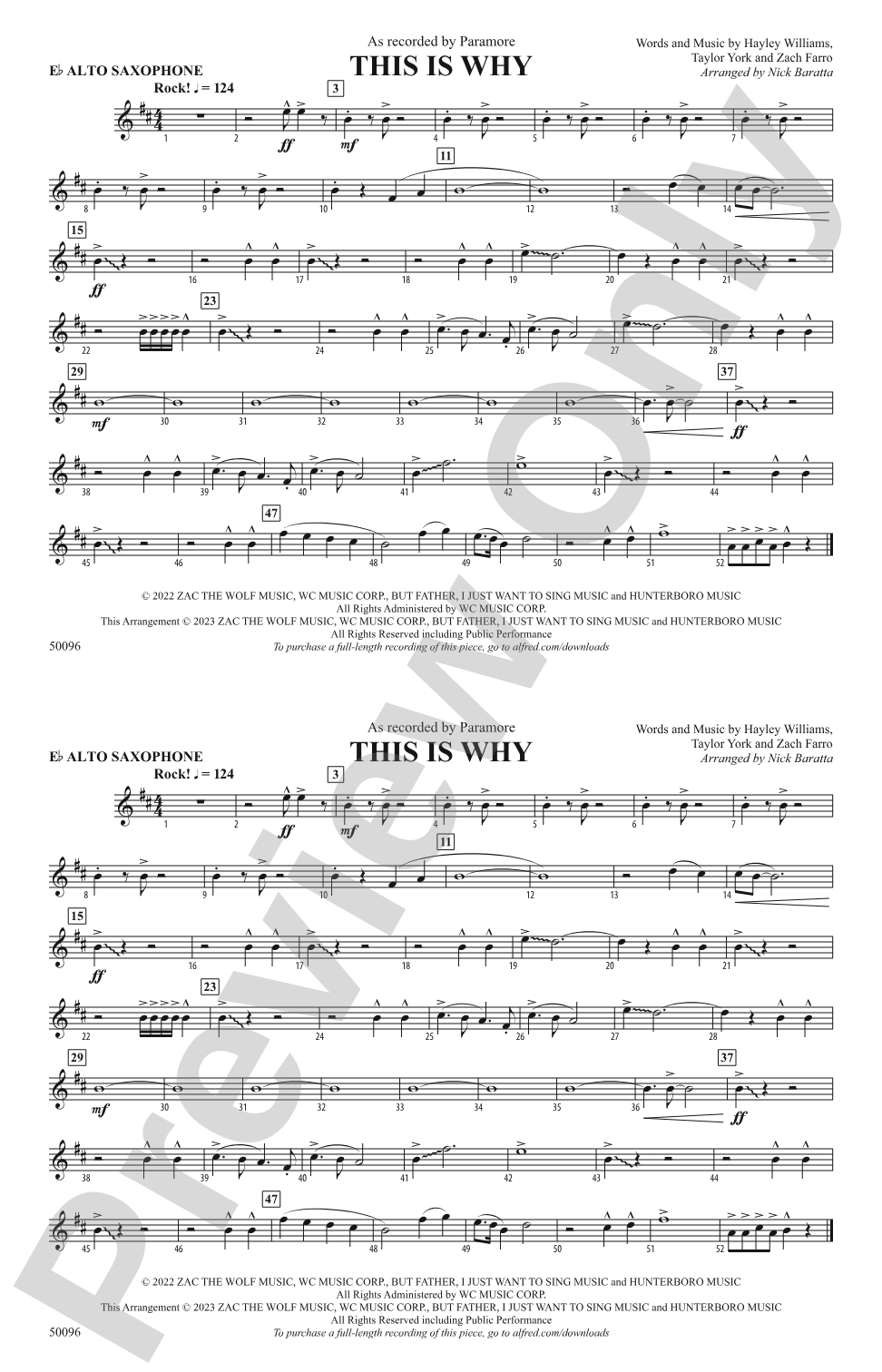 This Is Why: E-flat Alto Saxophone