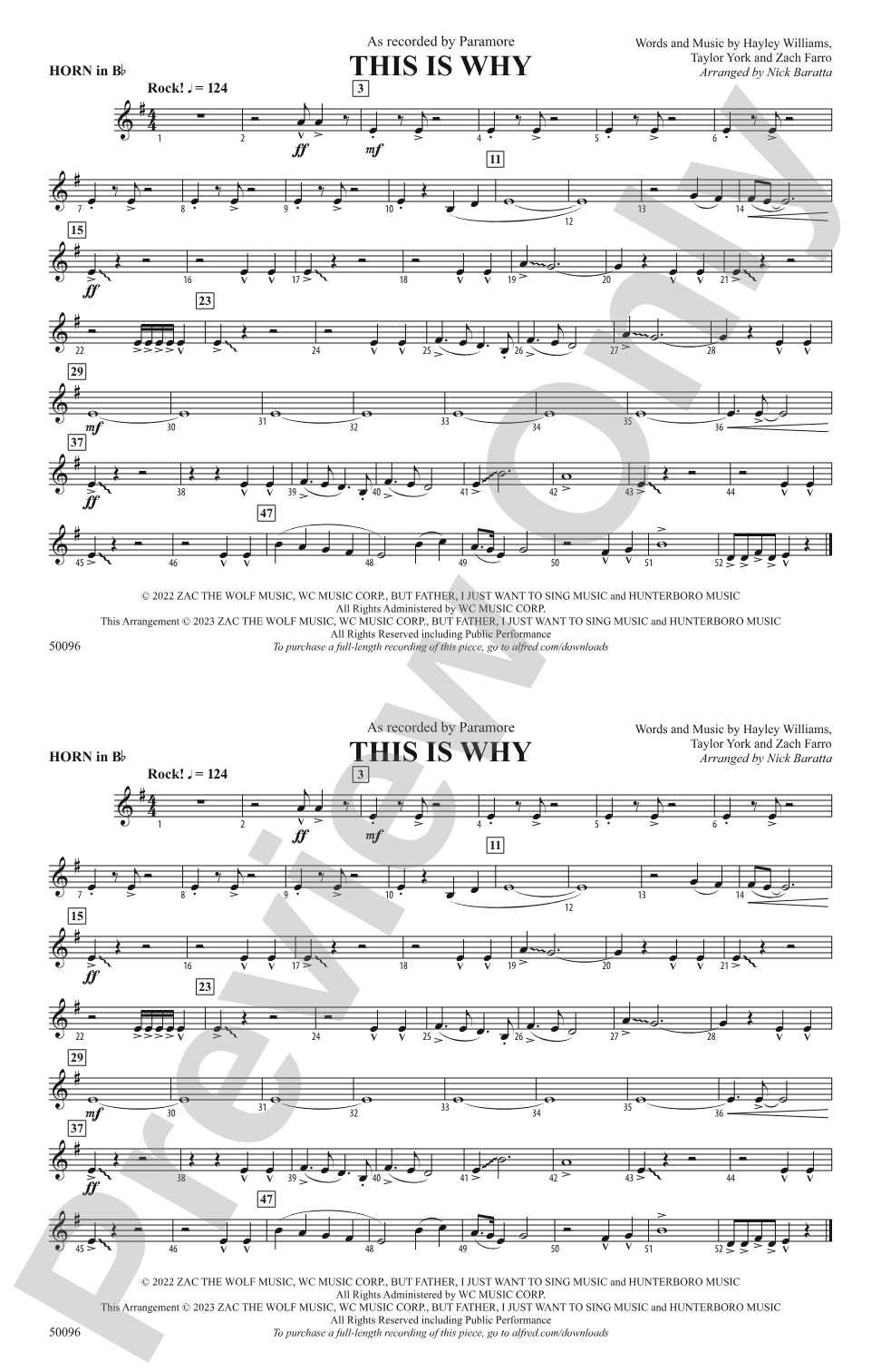 This Is Why: Horn in B flat