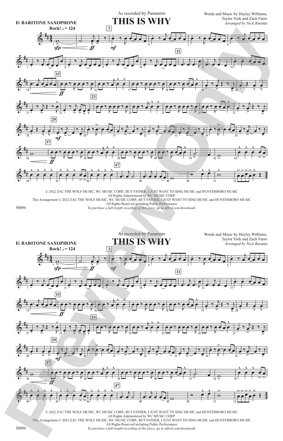 This Is Why: E-flat Baritone Saxophone