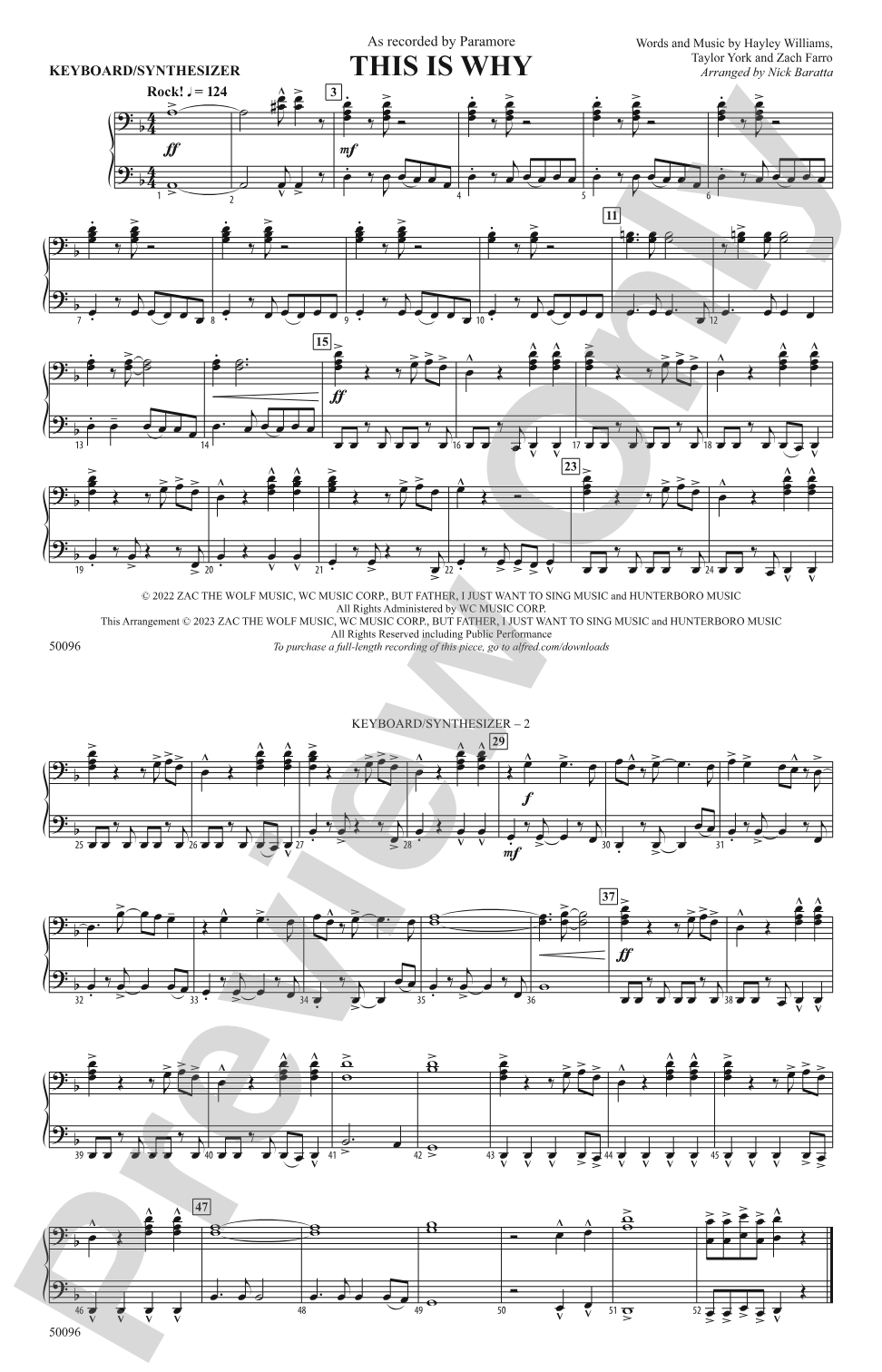 This Is Why: Piano Accompaniment