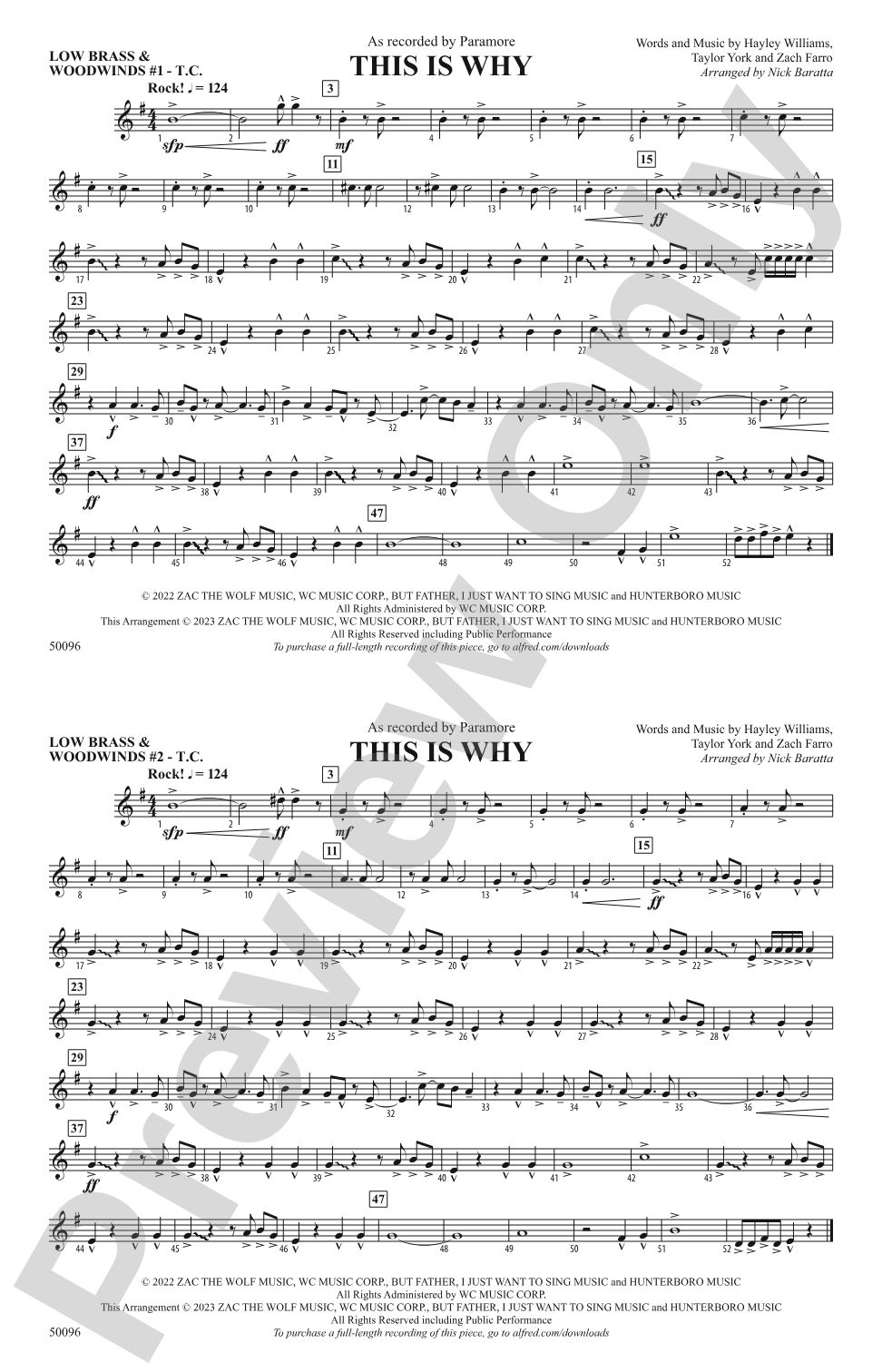 This Is Why: Low Brass & Woodwinds #1 - Treble Clef