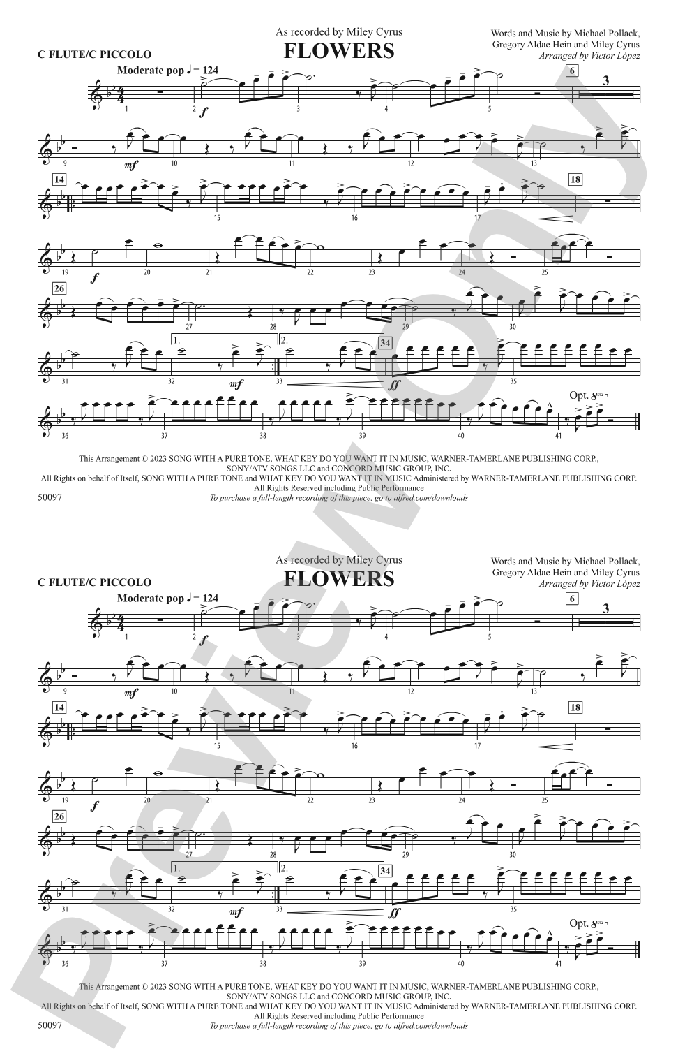 Flowers: Flute