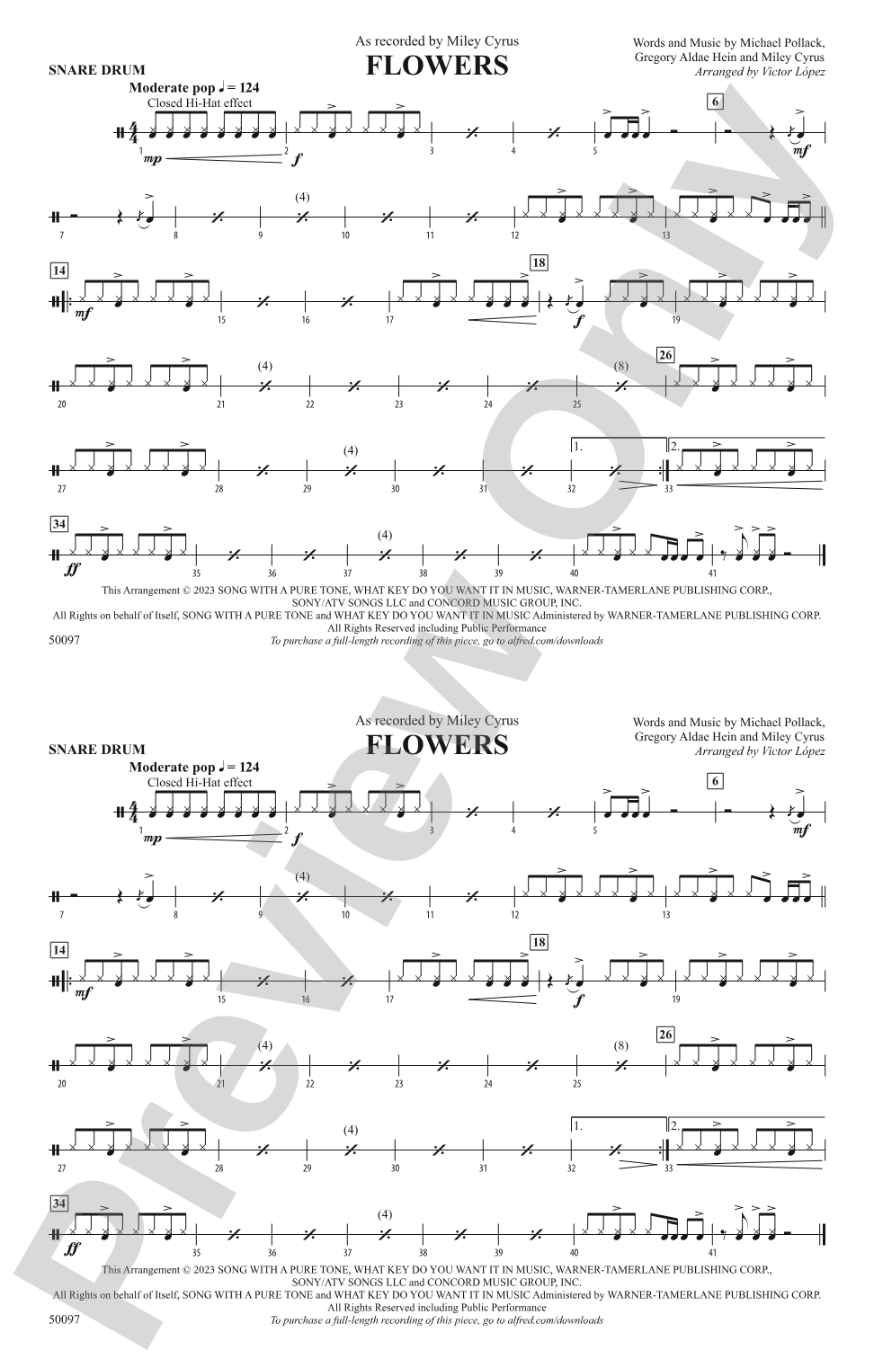 Flowers: Snare Drum