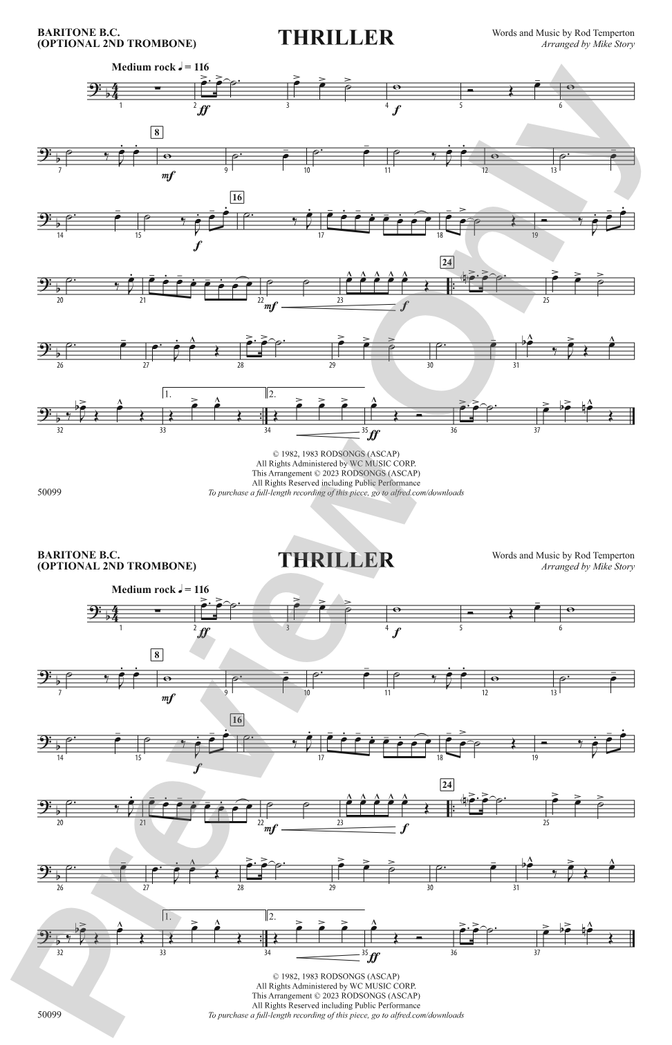 Thriller: Baritone B.C.