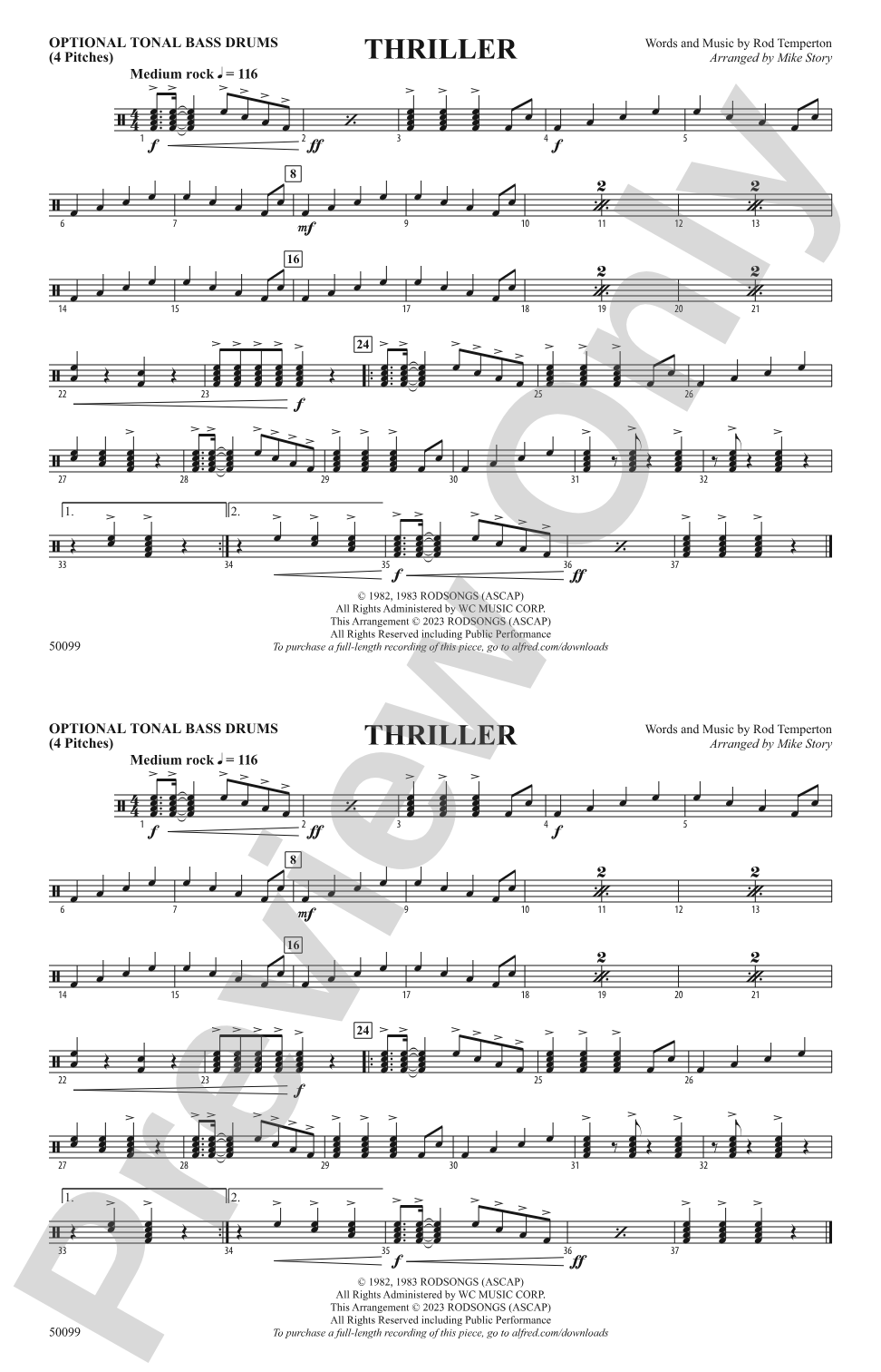 Thriller: Tonal Bass Drum