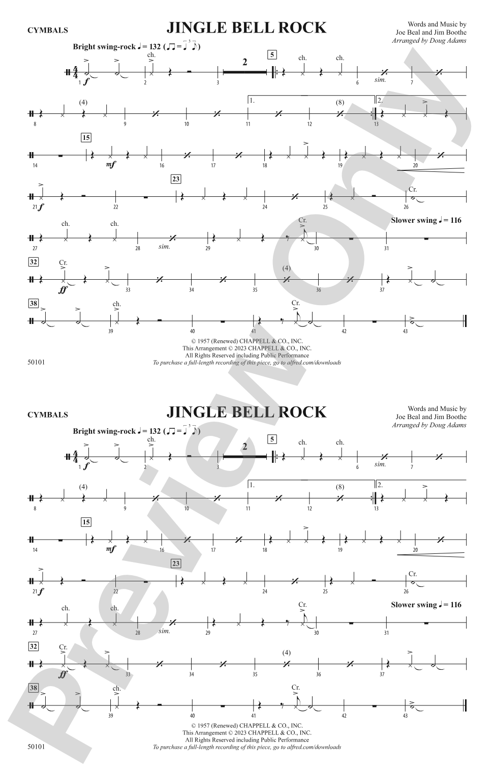 Jingle Bell Rock: Cymbals