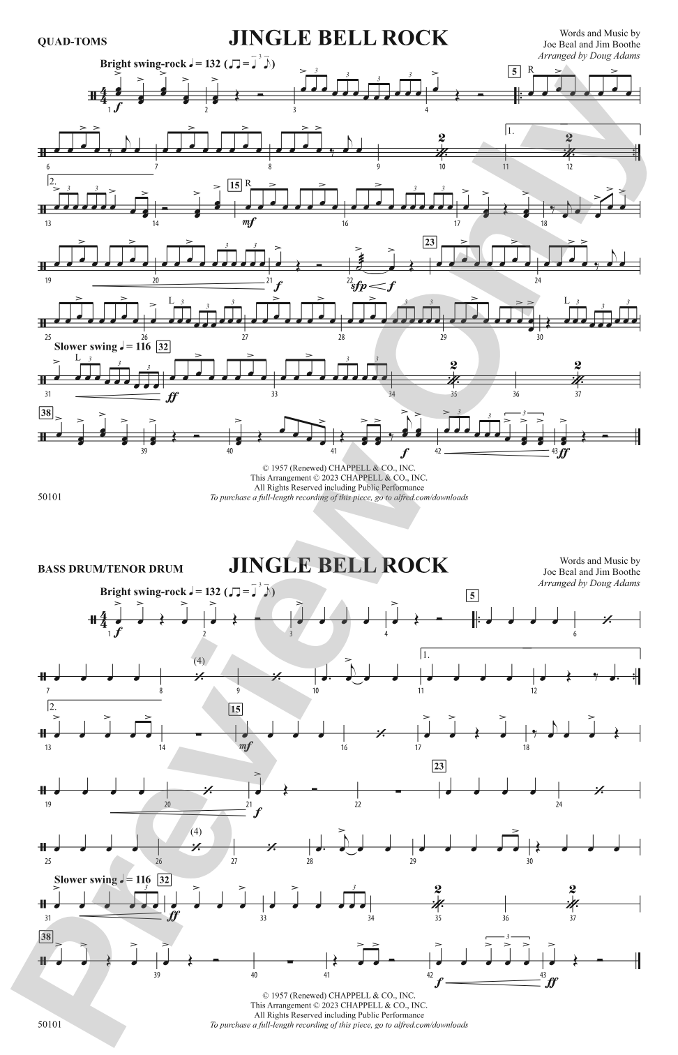 Jingle Bell Rock: Quad-Toms