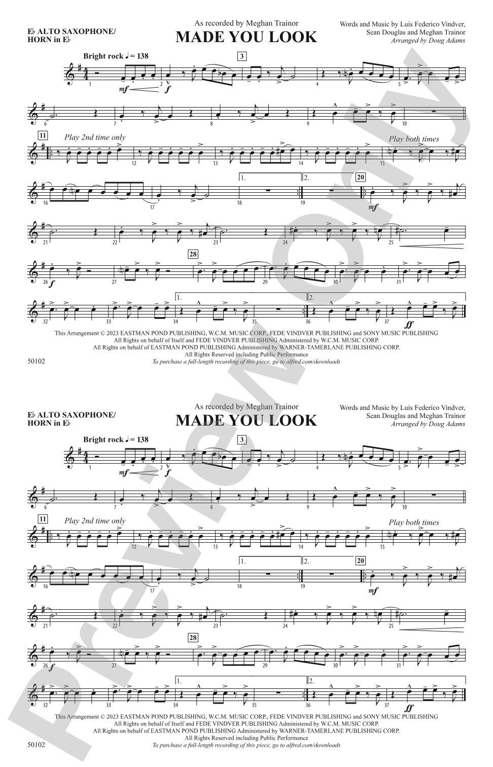 Made You Look: E-flat Alto Saxophone