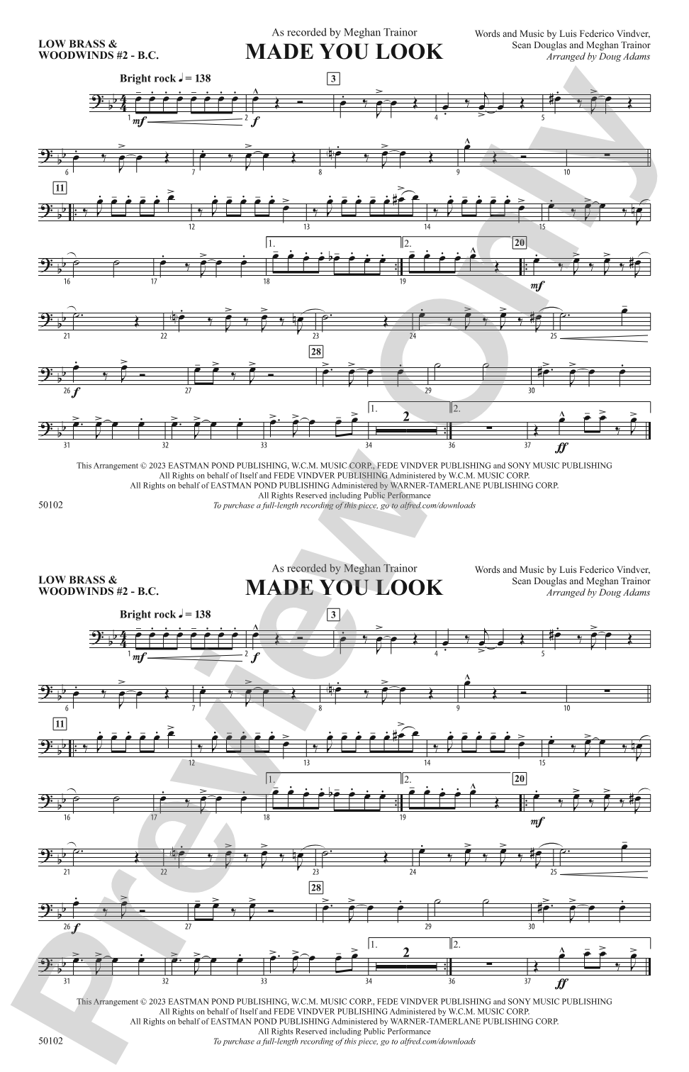 Made You Look: Low Brass & Woodwinds #2 - Bass Clef