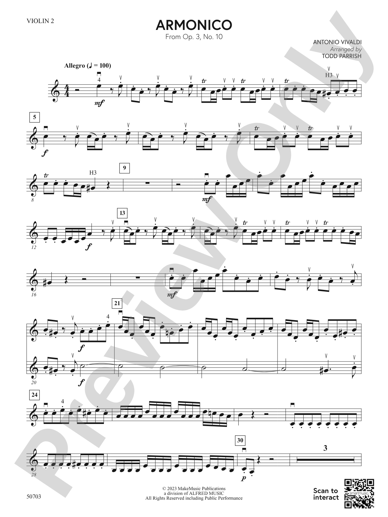 Armonico: 2nd Violin