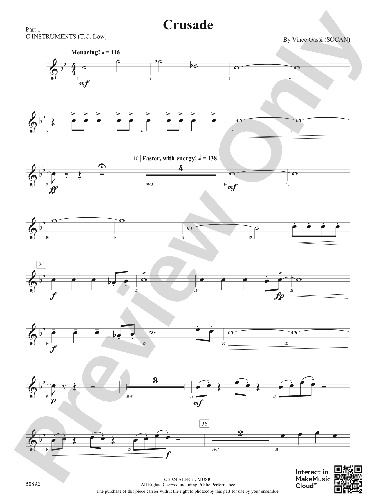 Crusade: Part 1 - C Instruments (T.C. Low)
