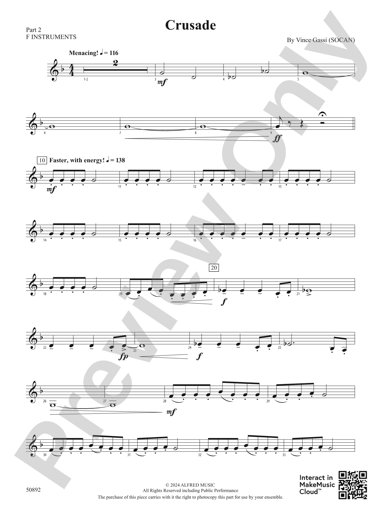 Crusade: Part 2 - F Instruments
