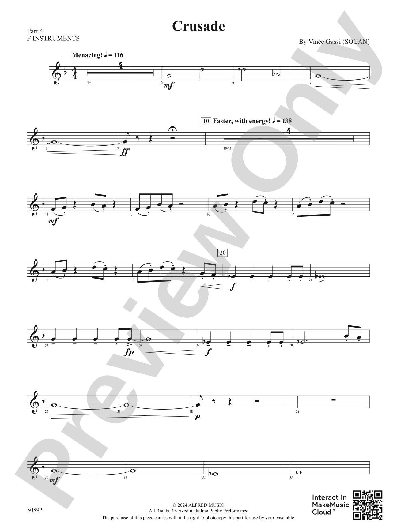 Crusade: Part 4 - F Instruments