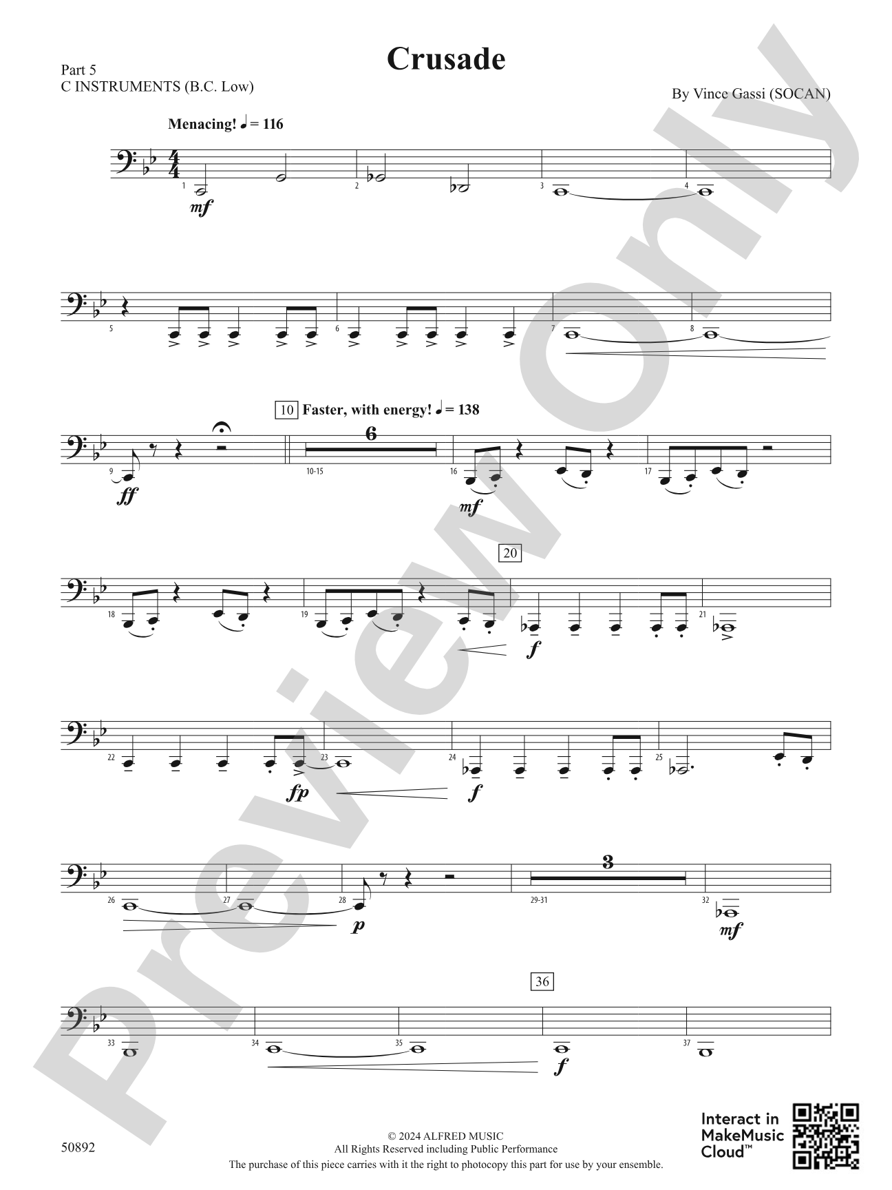 Crusade: Part 5 - C Instruments (B.C. Low)