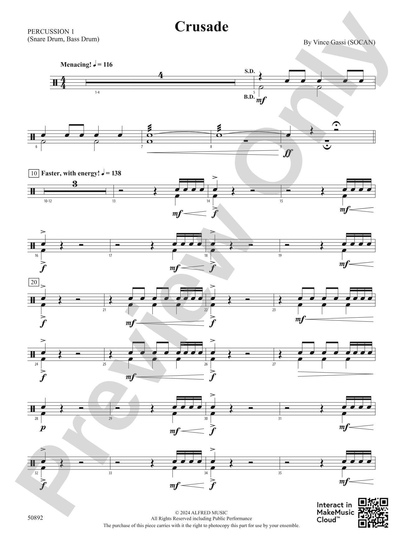 Crusade: 1st Percussion