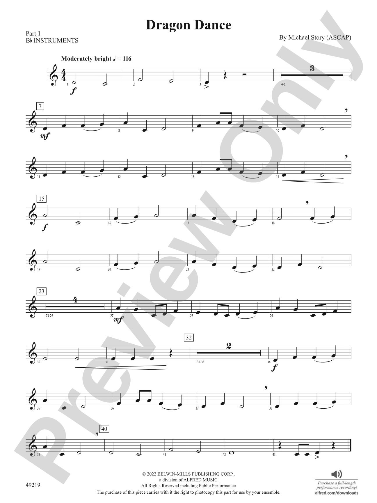 Dragon Dance: Part 1 - B-flat Instruments