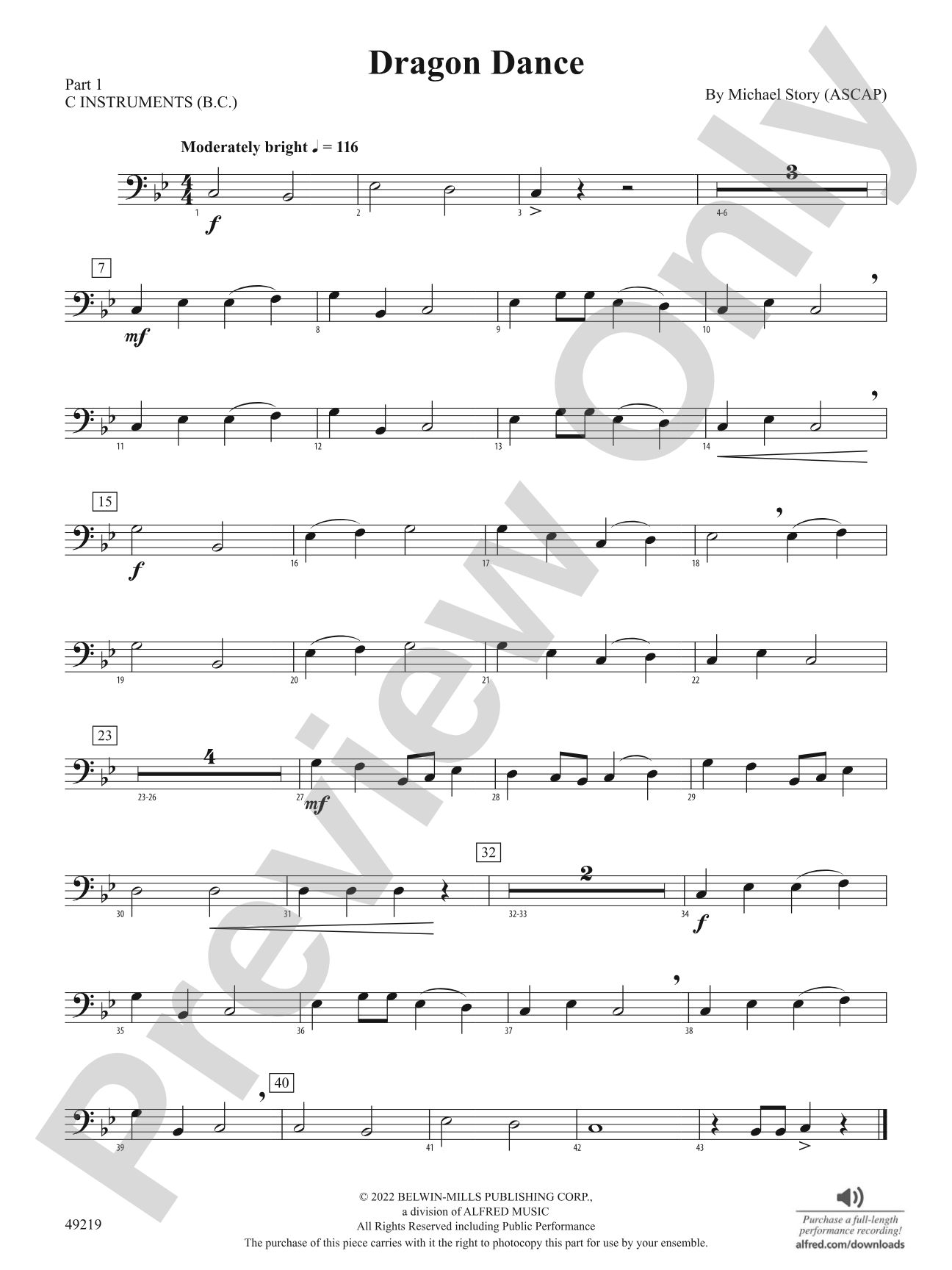 Dragon Dance: Part 1 - C Instruments (B.C.)