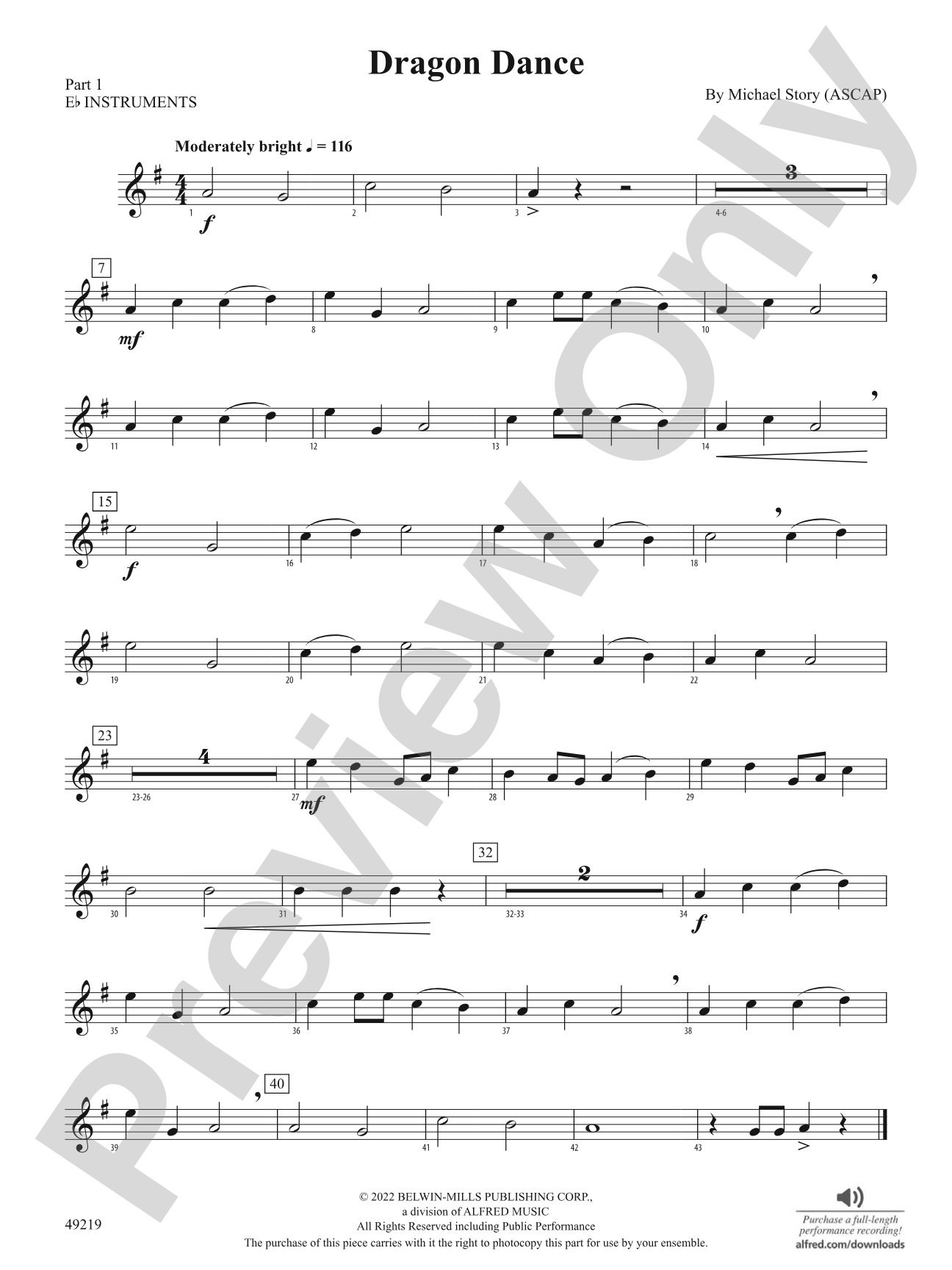 Dragon Dance: Part 1 - E-flat Instruments