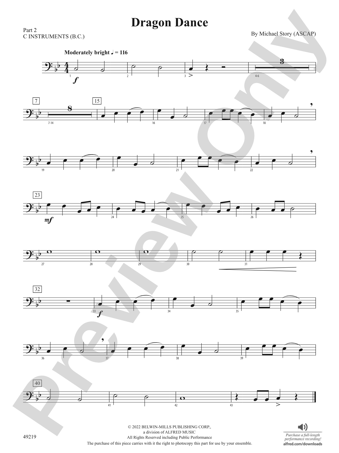Dragon Dance: Part 2 - C Instruments (B.C.)
