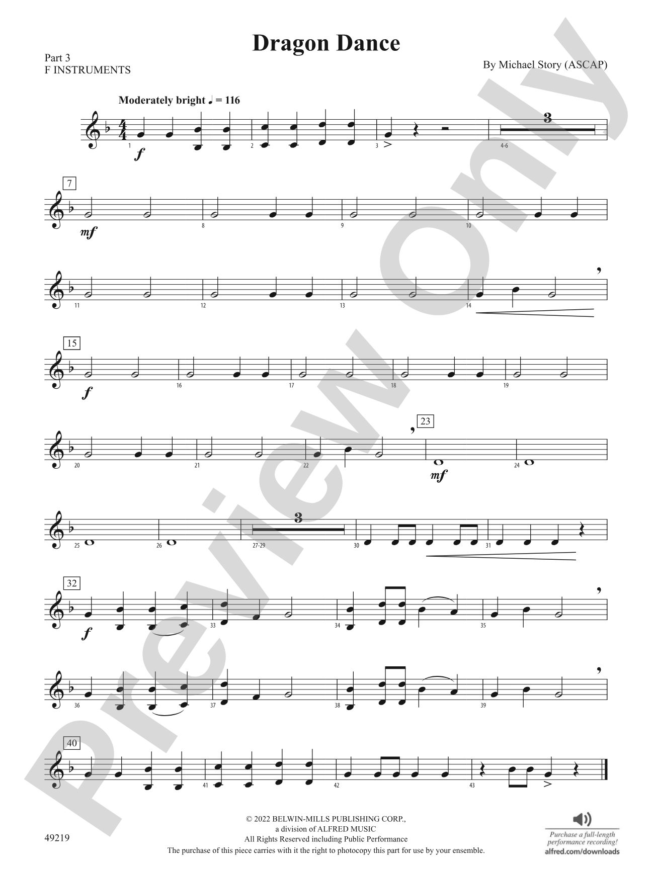 Dragon Dance: Part 3 - F Instruments