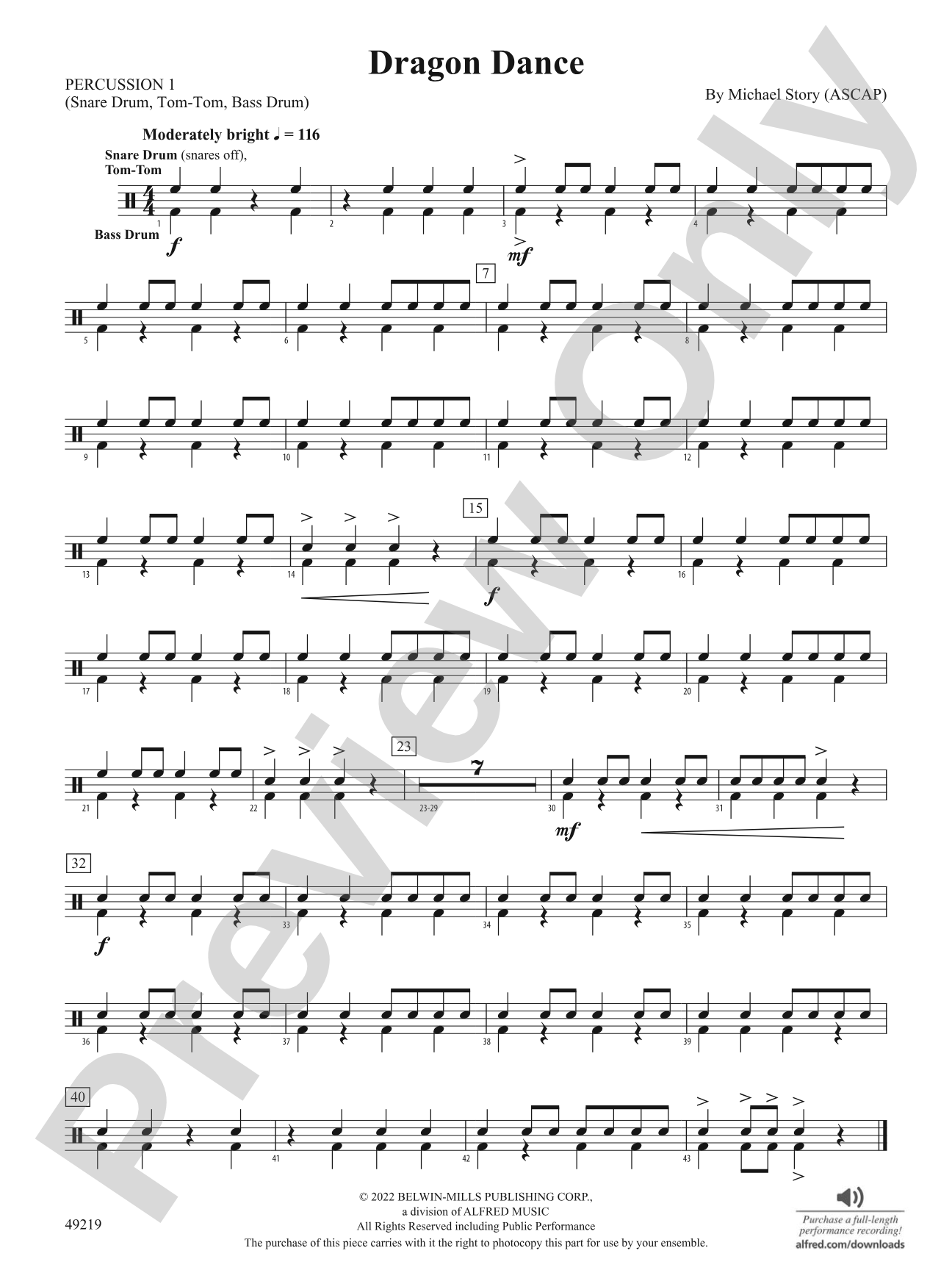 Dragon Dance: 1st Percussion