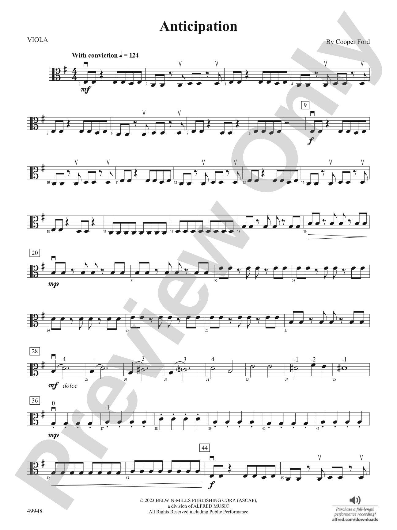 Anticipation: Viola