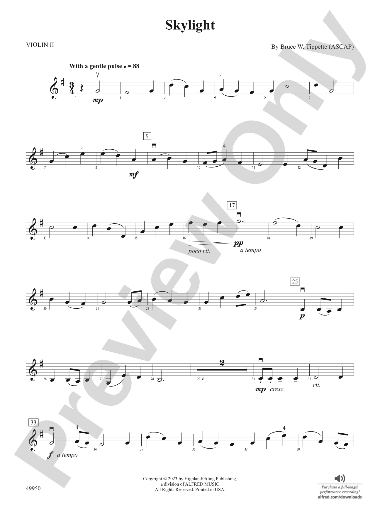 Skylight: 2nd Violin