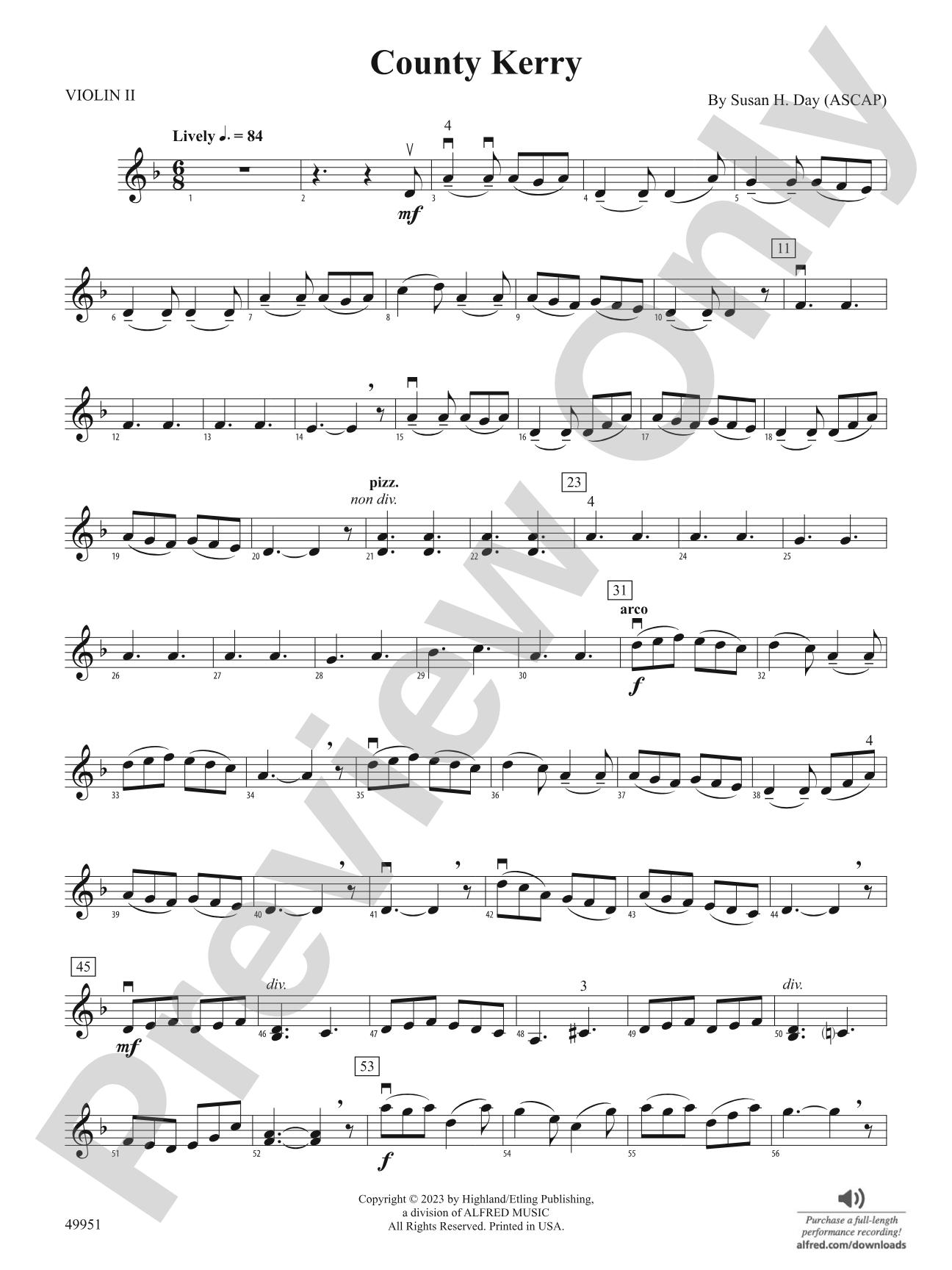 County Kerry: 2nd Violin