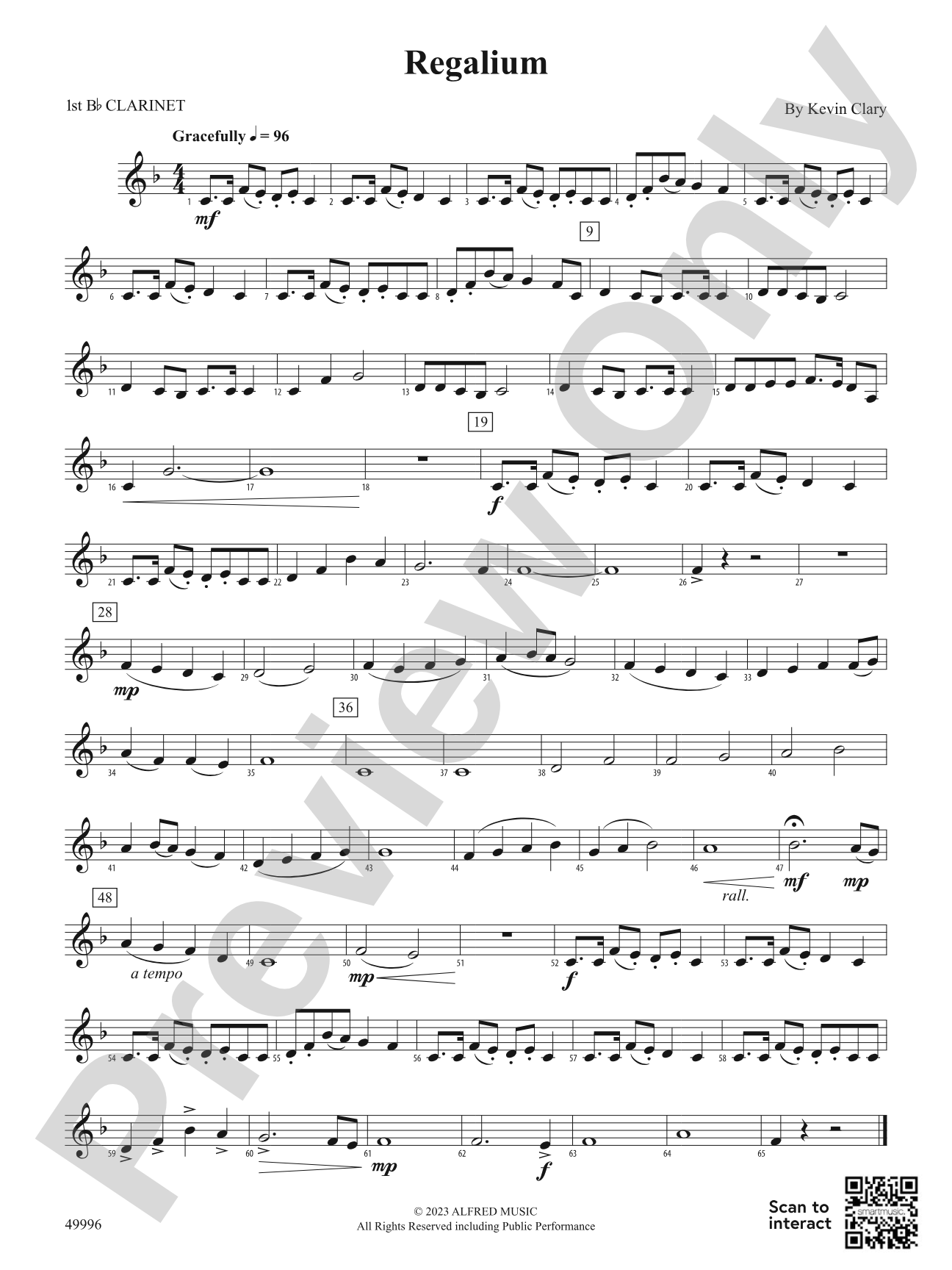 Regalium: 1st B-flat Clarinet