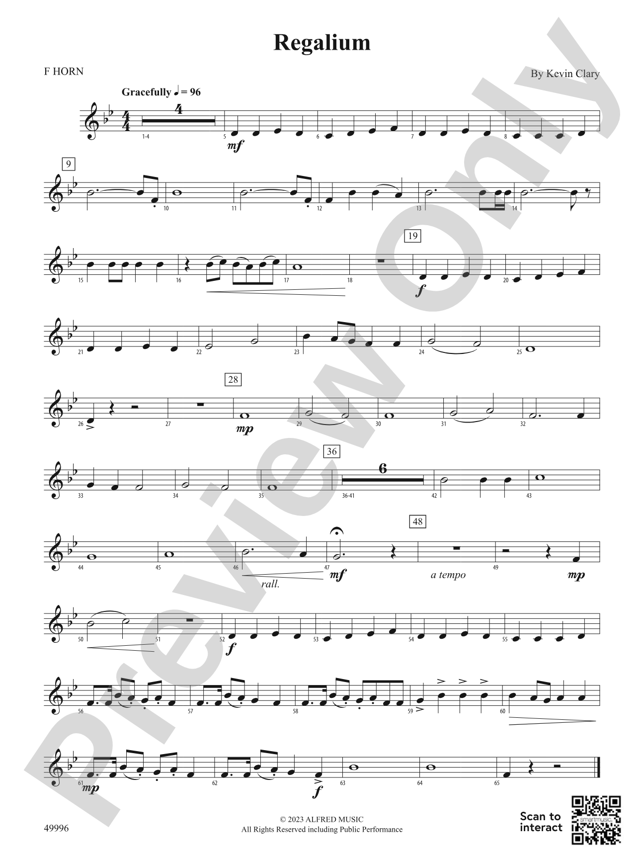 Regalium: 1st F Horn