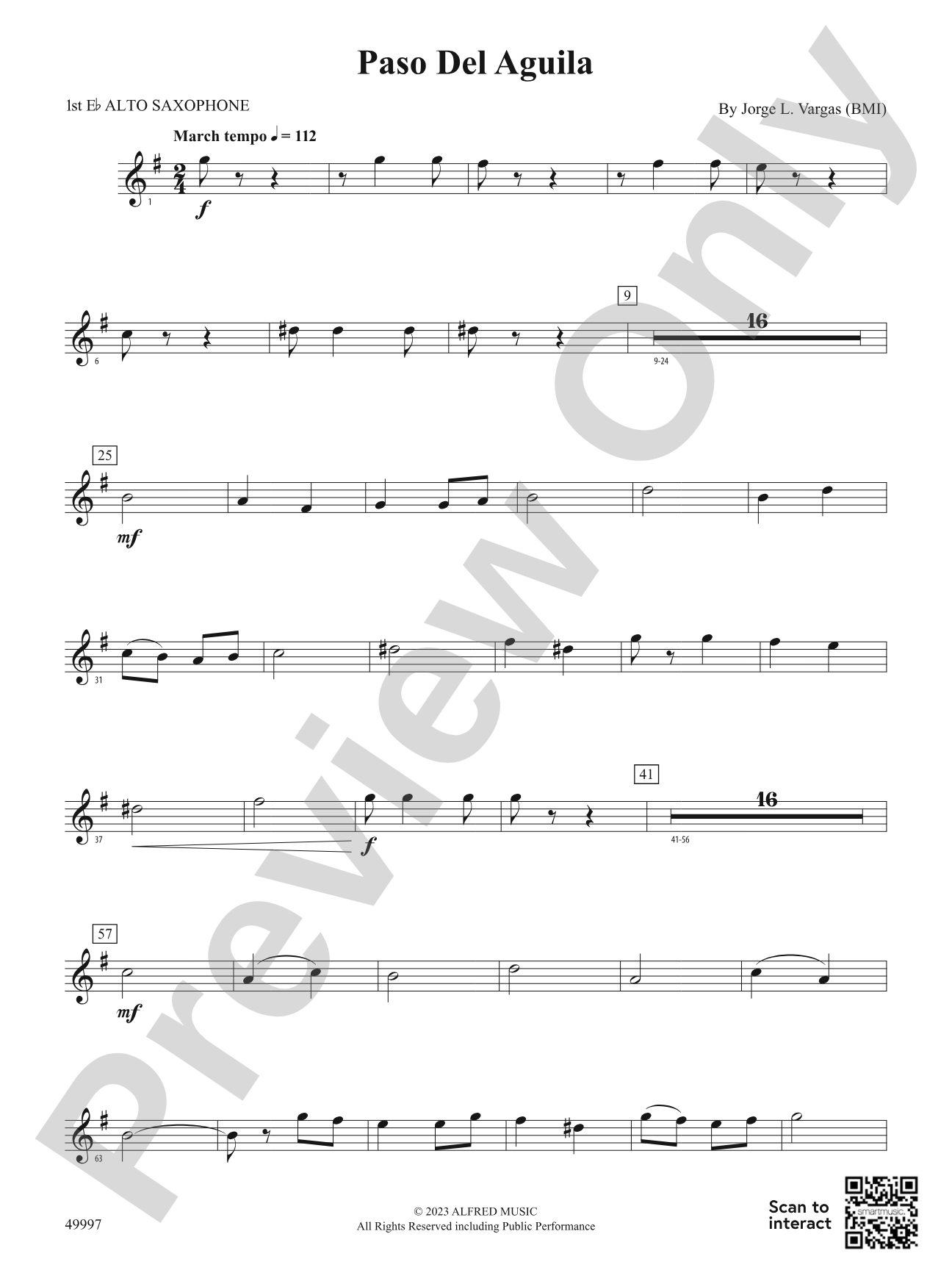 Paso Del Aguila: E-flat Alto Saxophone