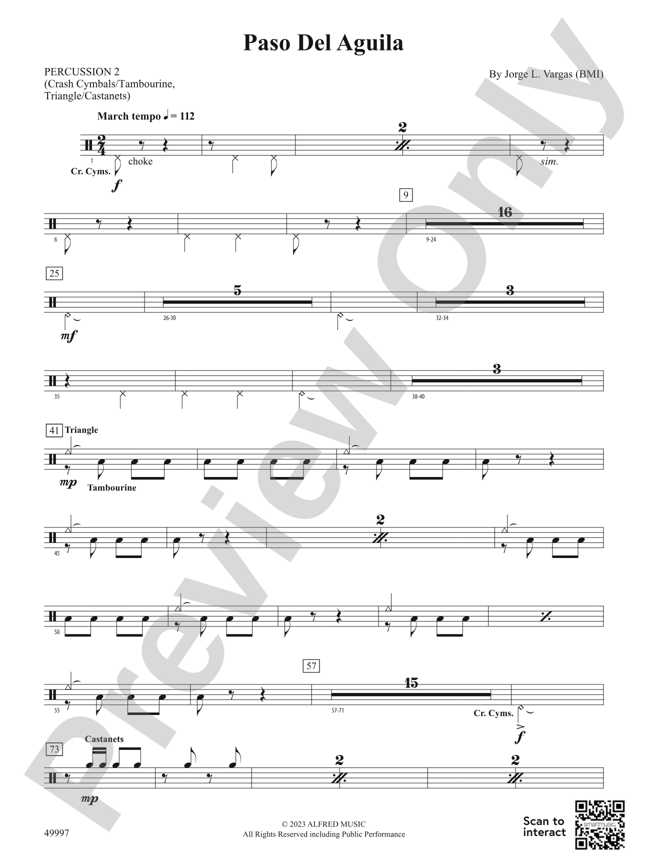 Paso Del Aguila: 2nd Percussion