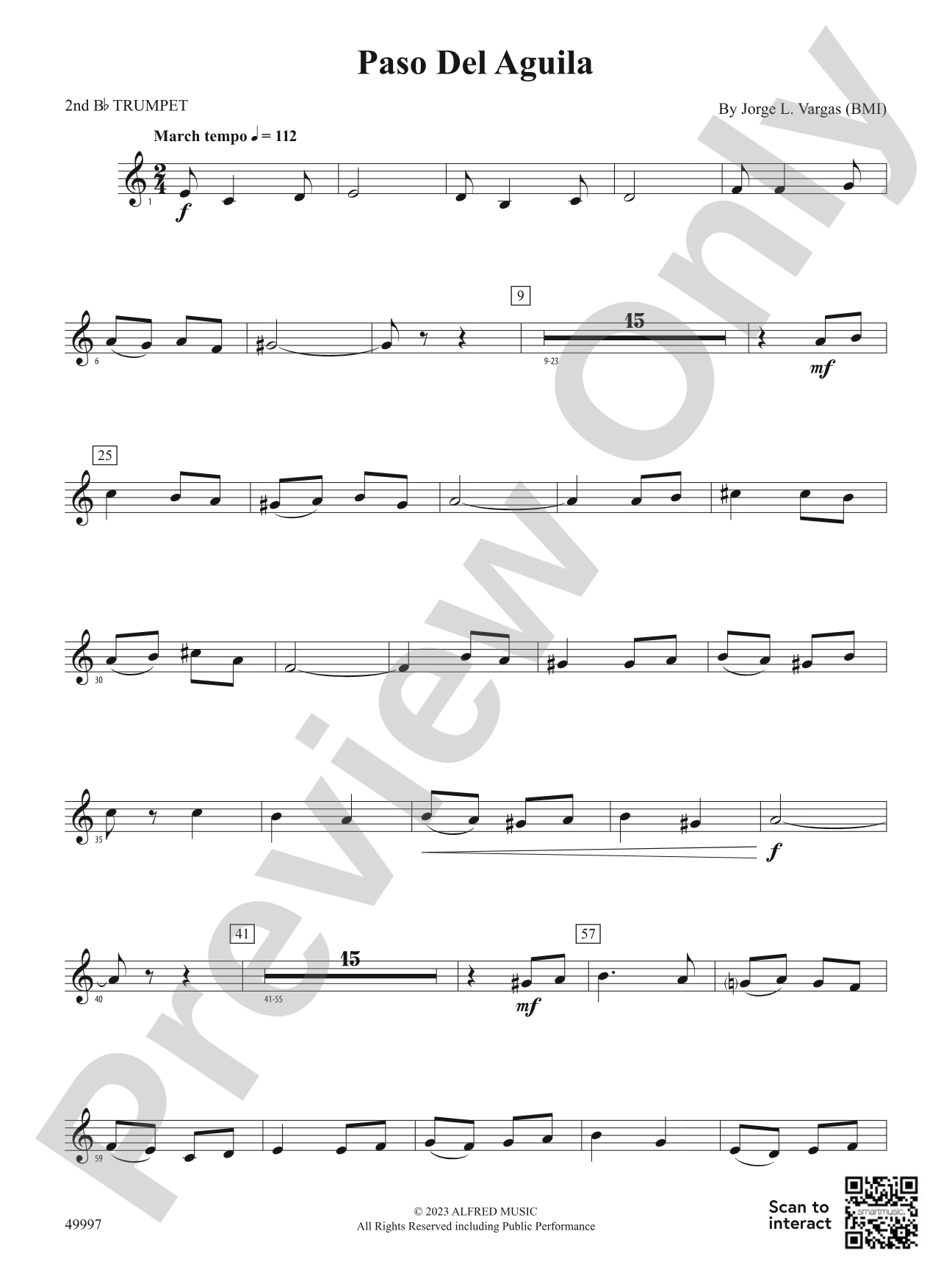 Paso Del Aguila: 2nd B-flat Trumpet