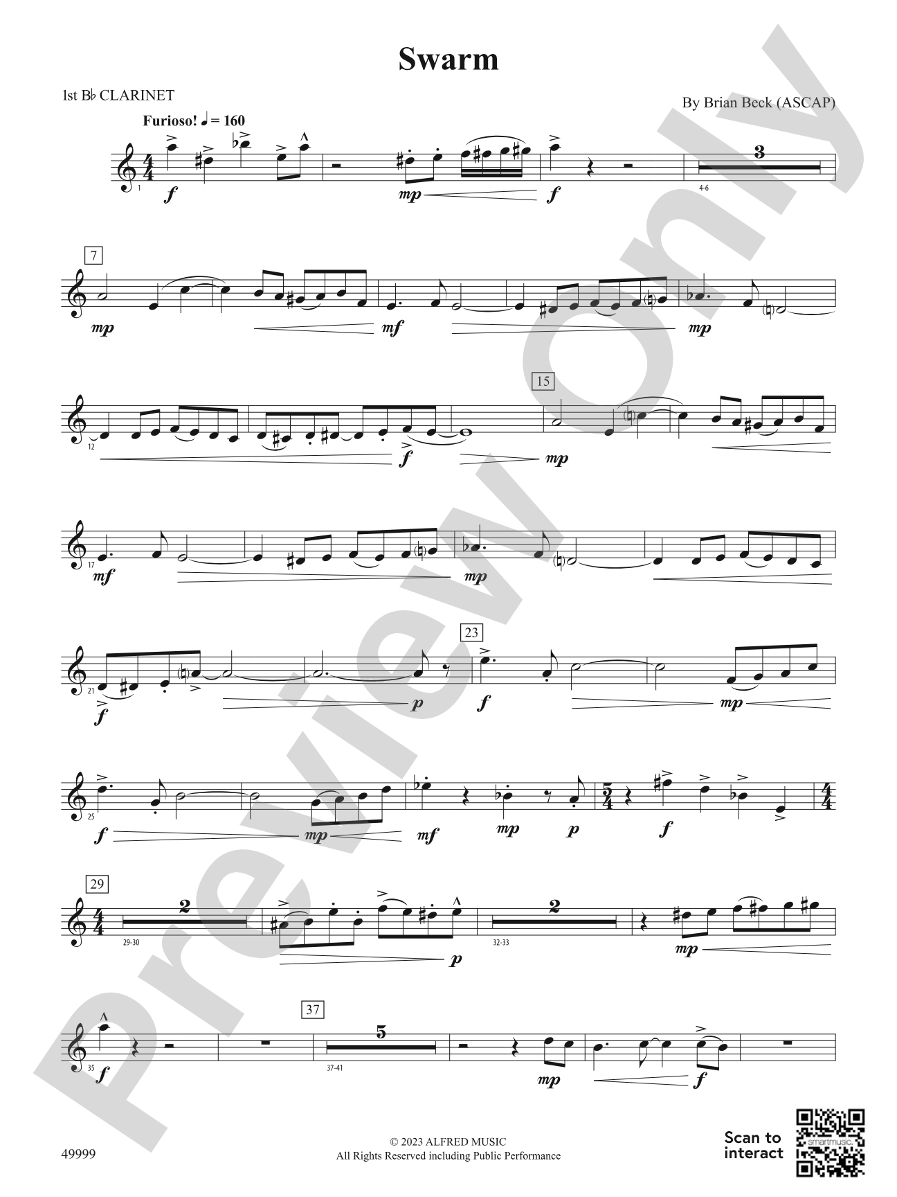 Swarm: 1st B-flat Clarinet