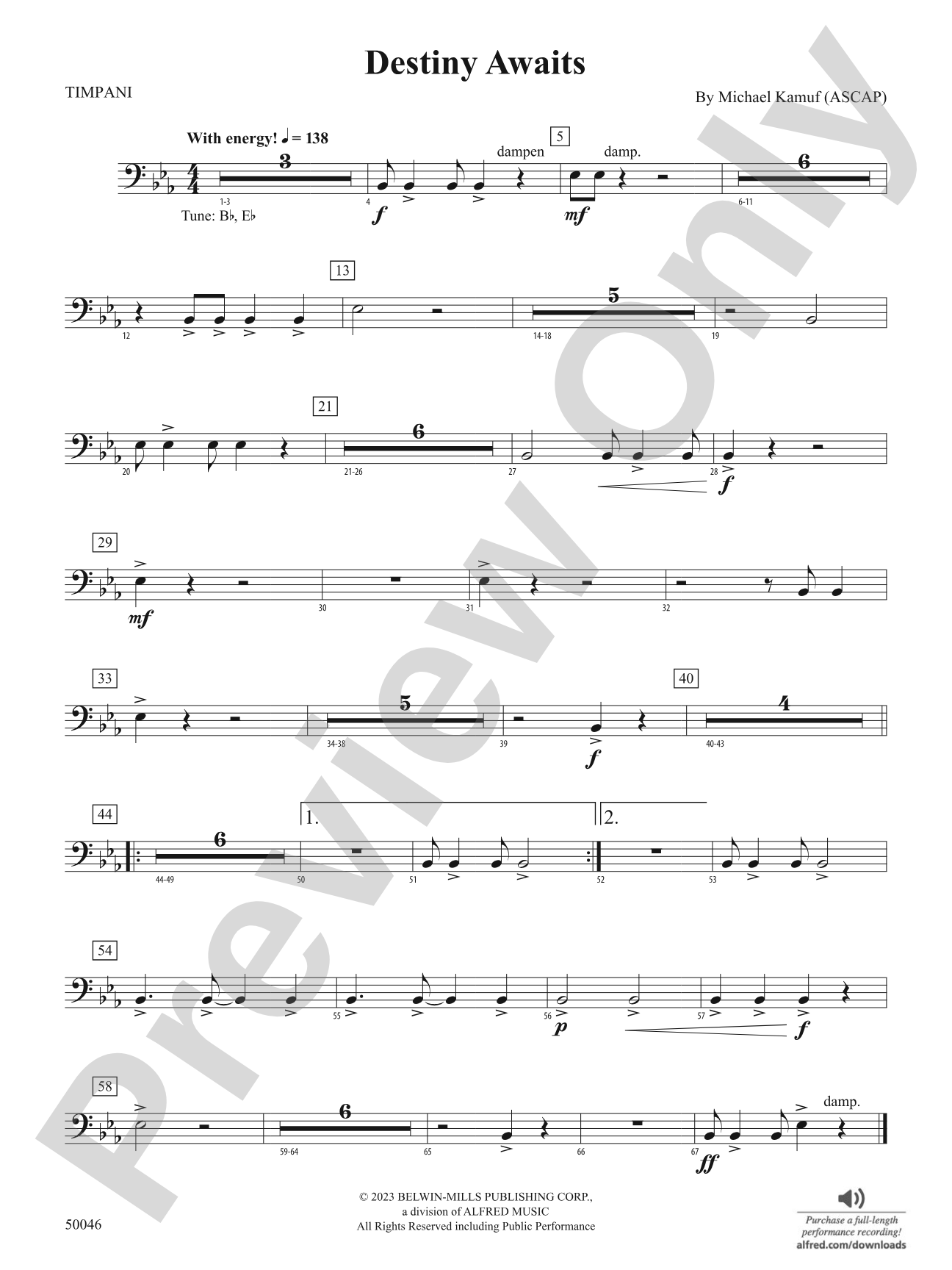 Destiny Awaits: Timpani