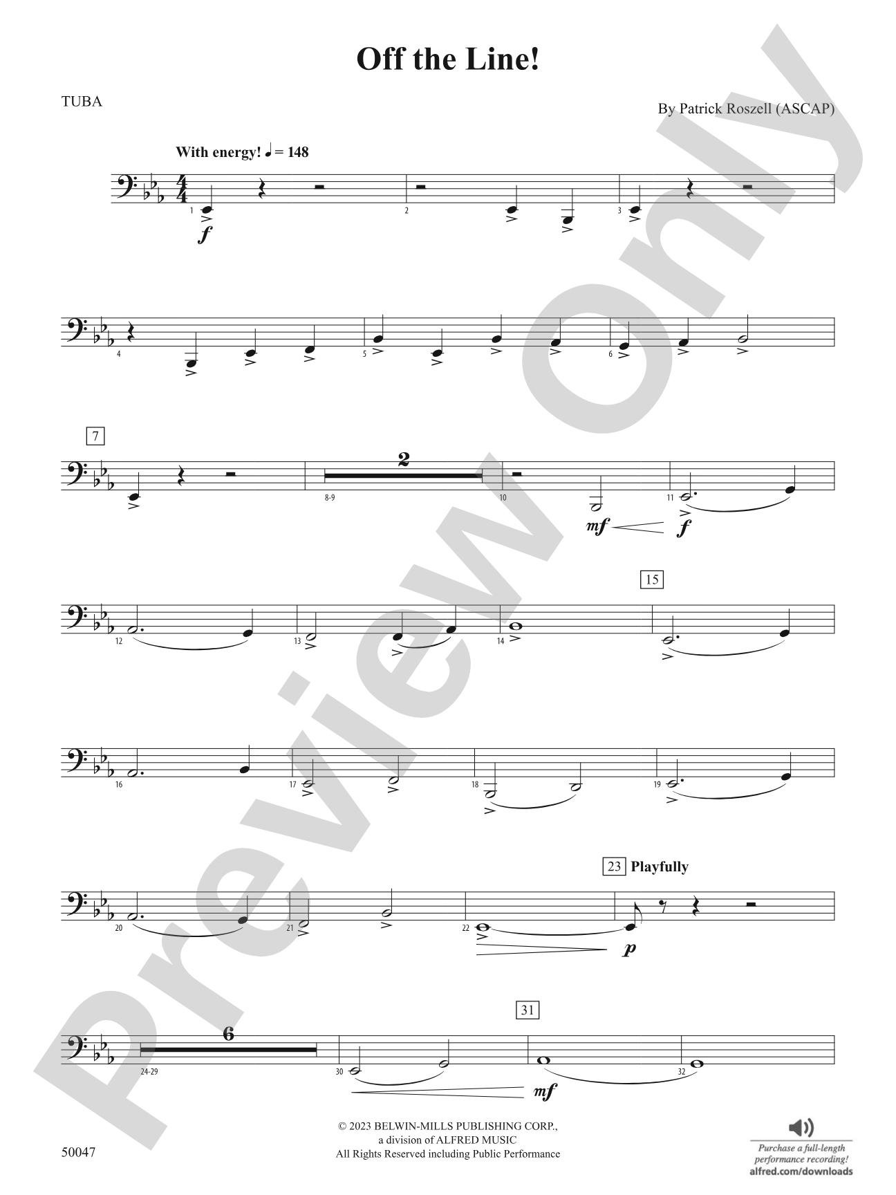 Off the Line!: Tuba