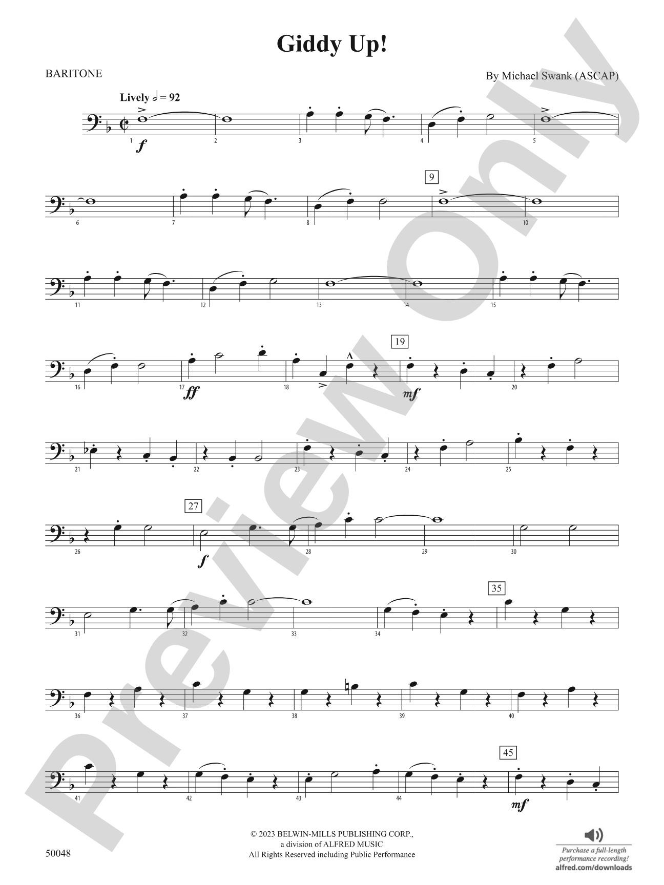 Giddy Up!: Baritone B.C.